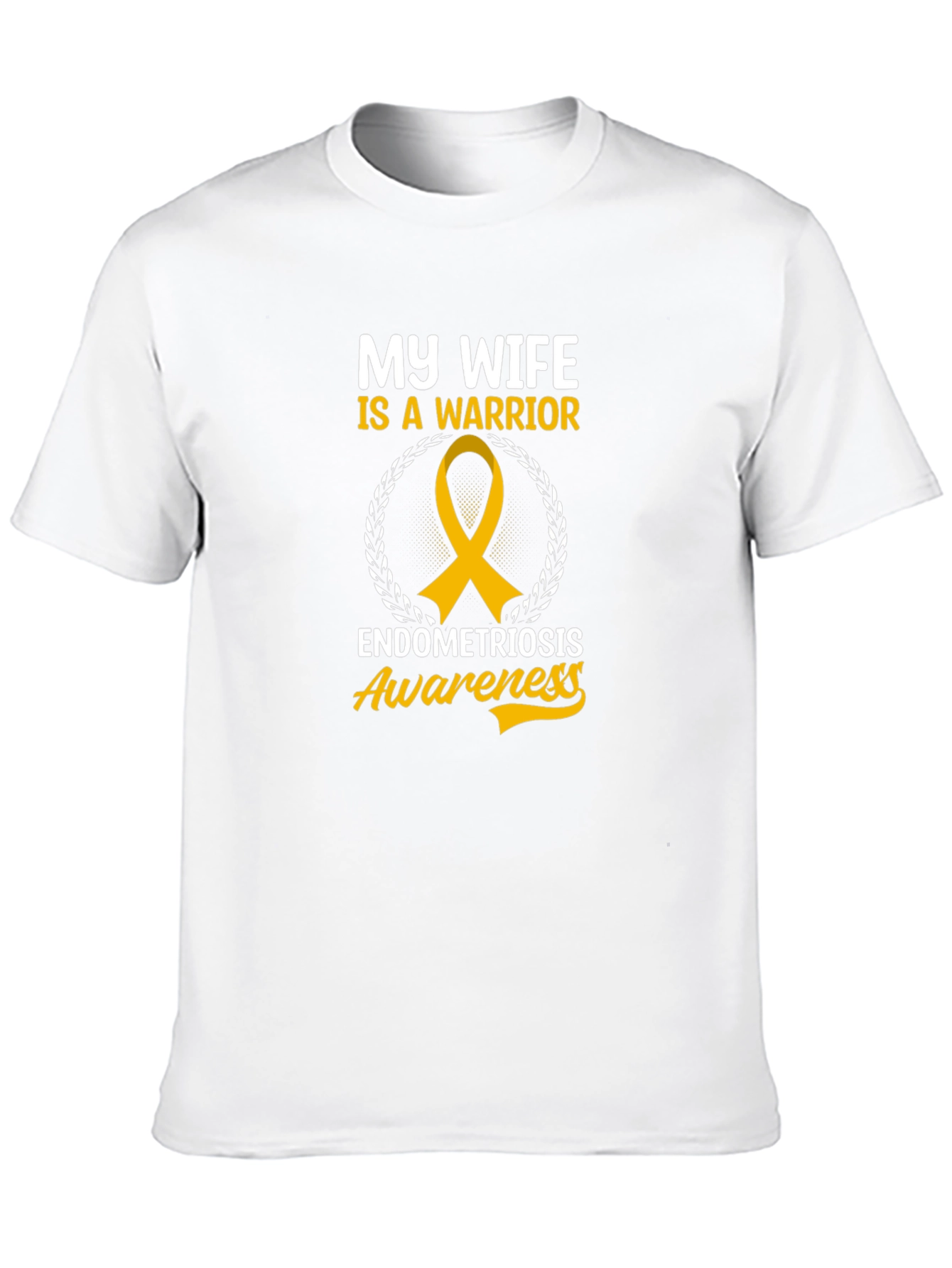 My Wife is a Warrior Endometriosis Awareness T-Shirt