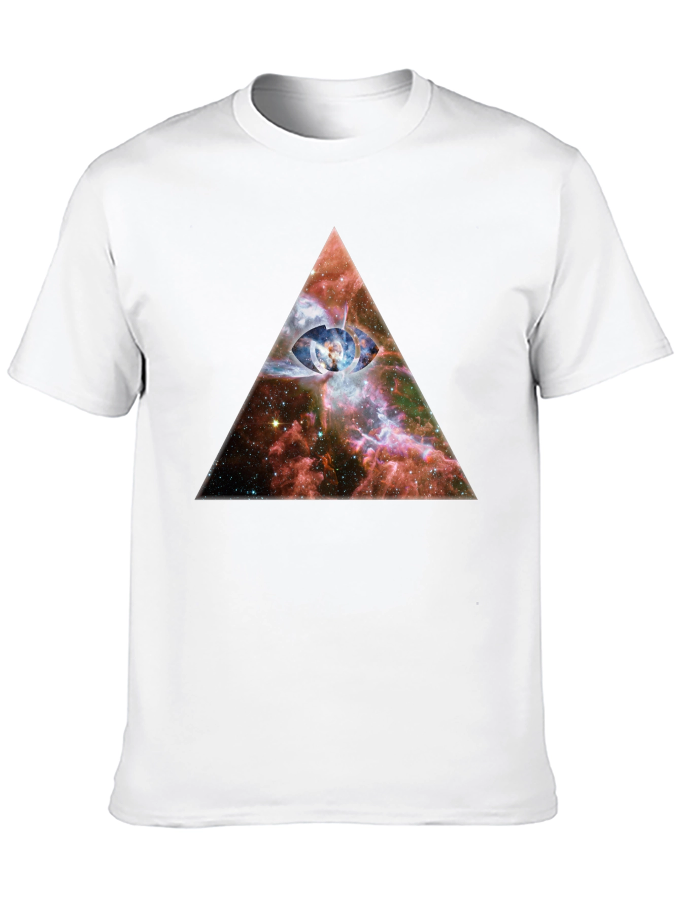 Cosmic Eye Pyramid Graphic T-Shirt