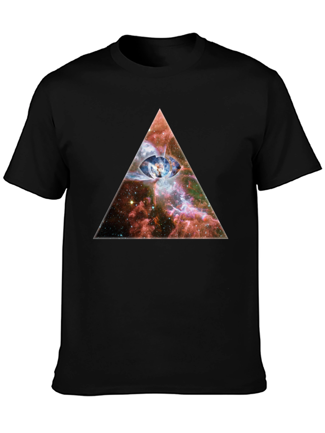 Cosmic Eye Pyramid Graphic T-Shirt