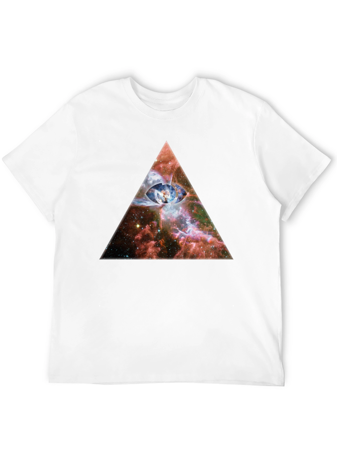 Cosmic Eye Pyramid Graphic T-Shirt