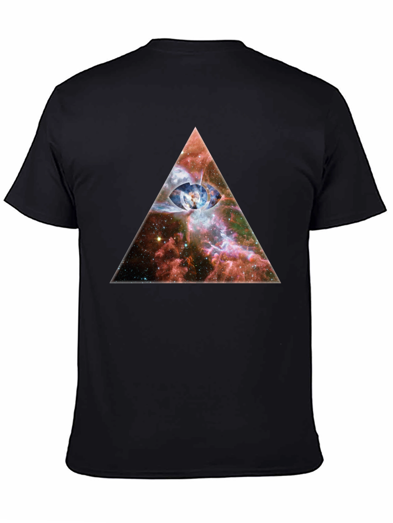 Cosmic Eye Pyramid Graphic T-Shirt