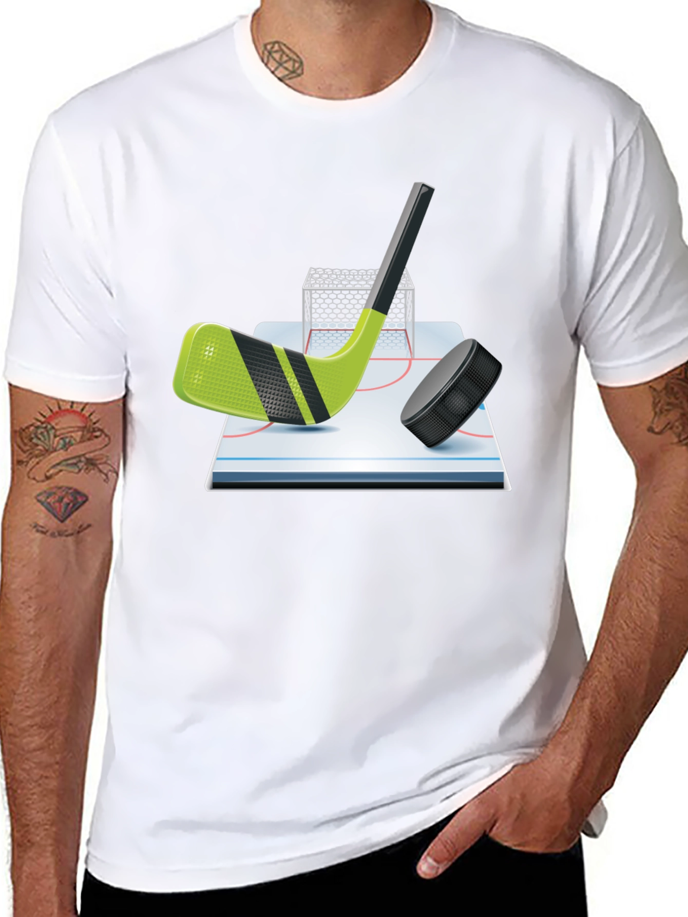 Hockey Stick Graphic T-Shirt
