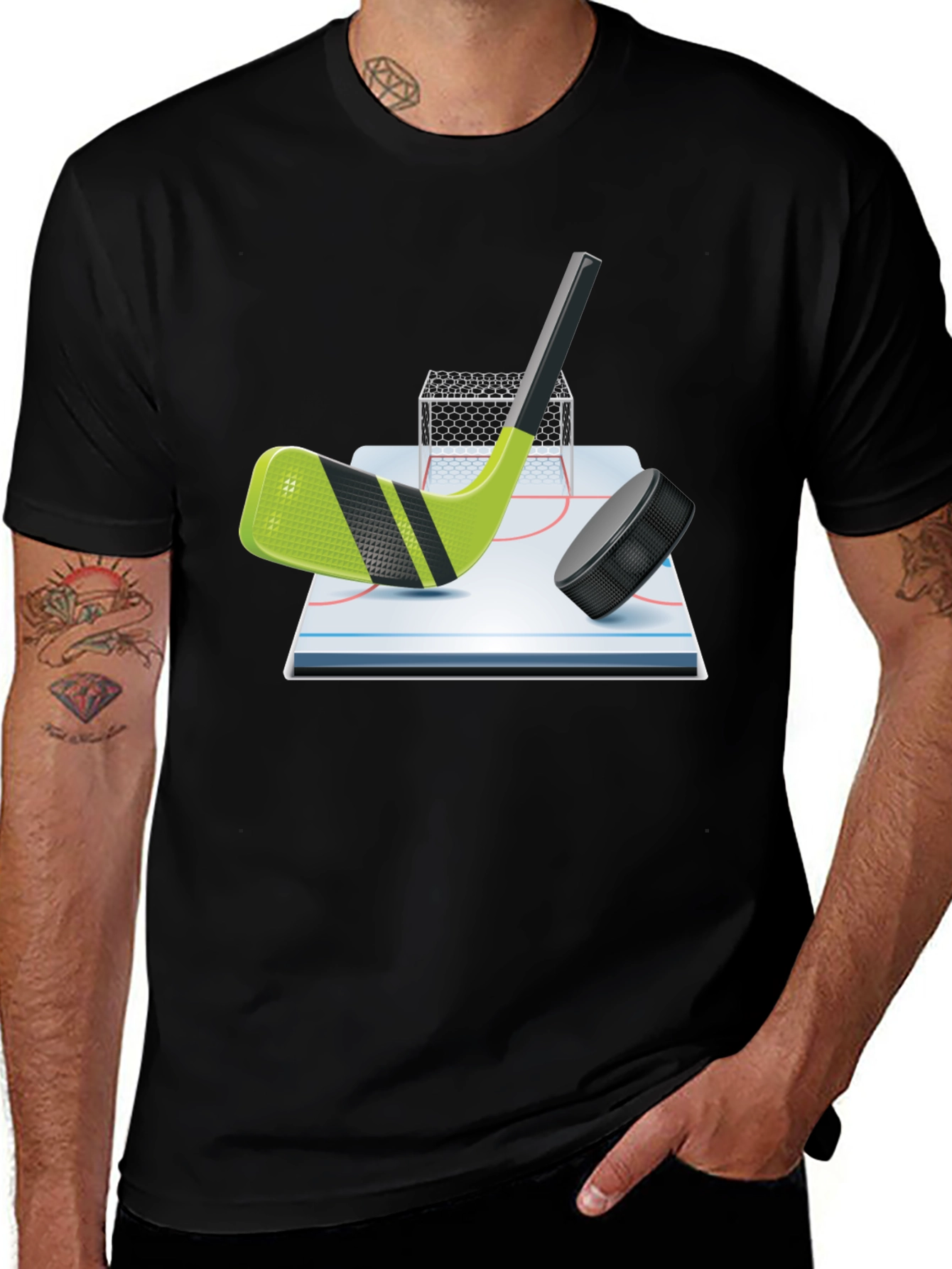 Hockey Stick Graphic T-Shirt