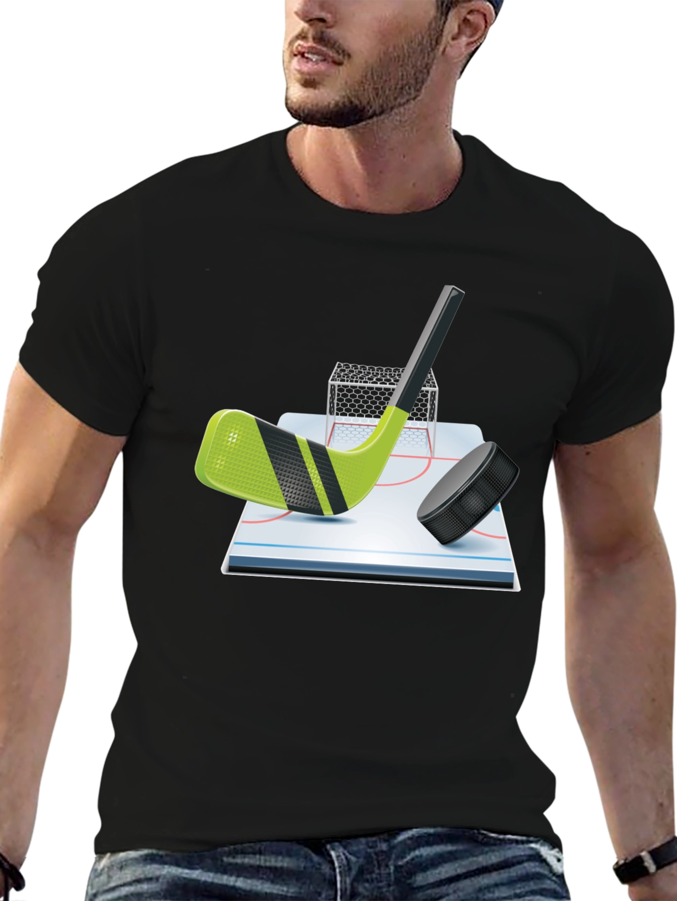 Hockey Stick Graphic T-Shirt