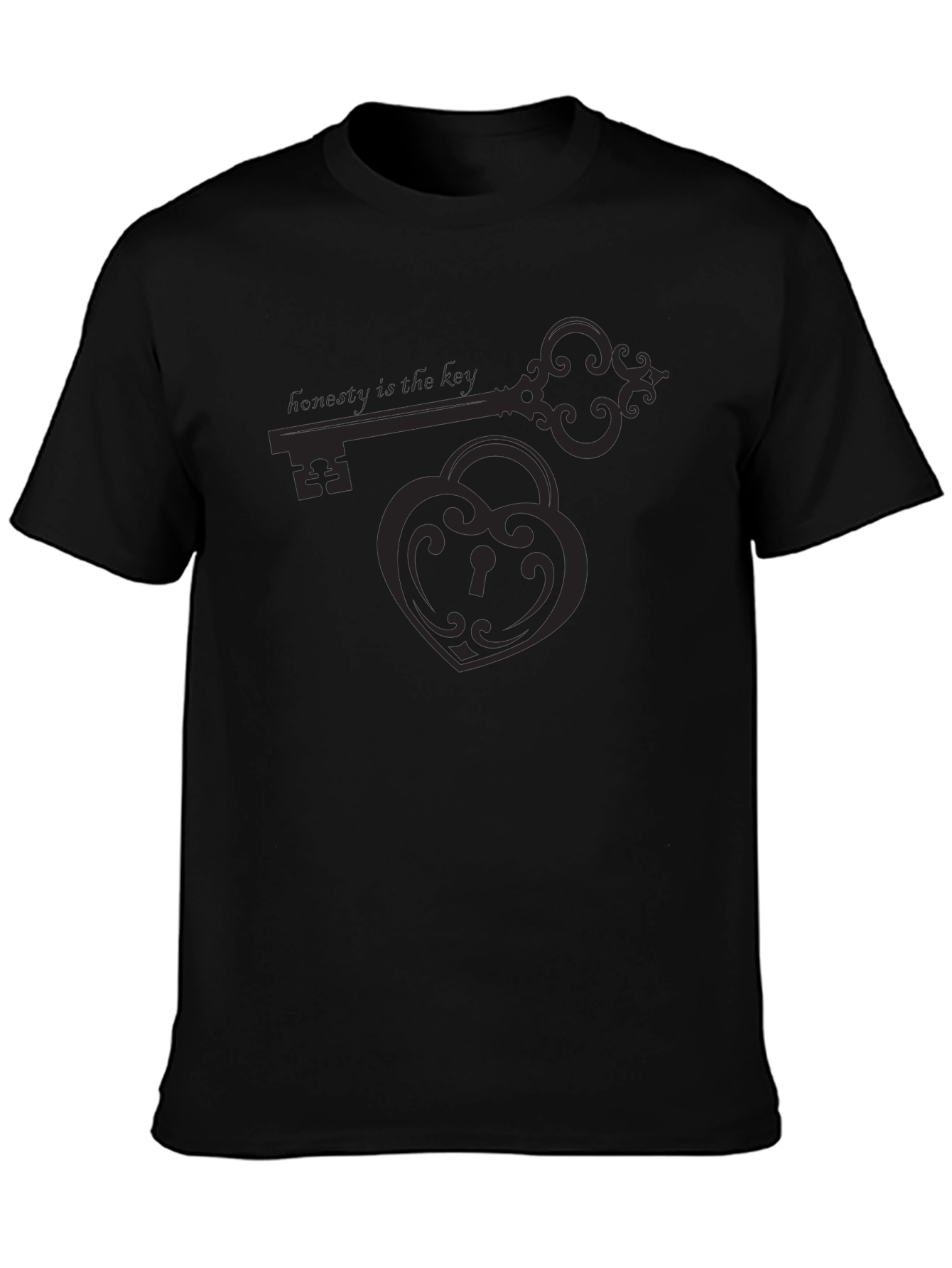 Honesty is the Key Graphic Tee - Black