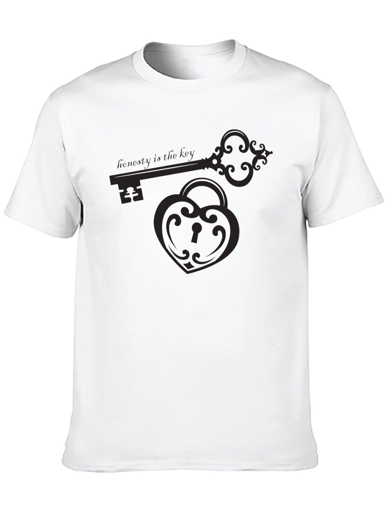 Honesty is the Key Graphic Tee - Black