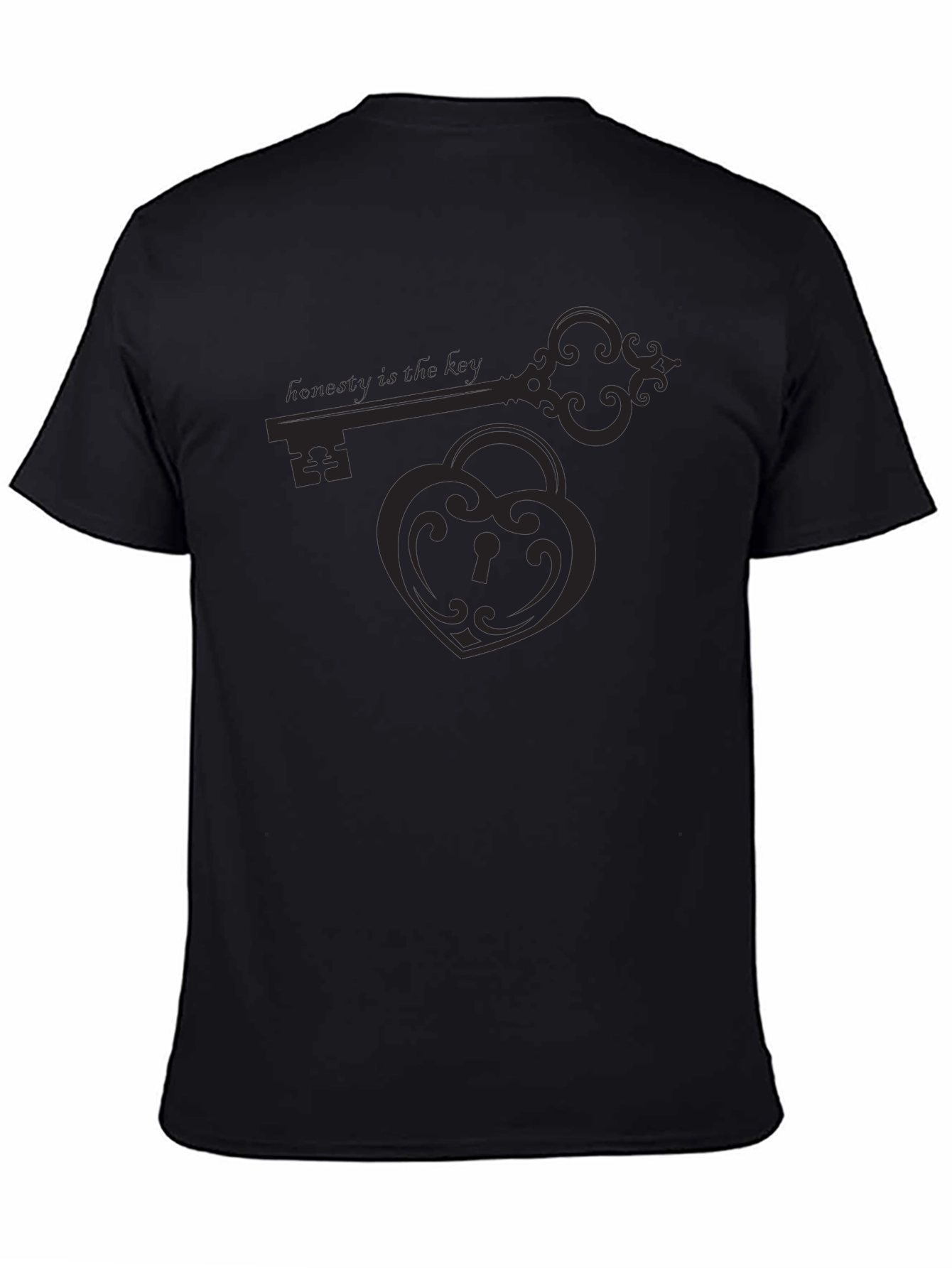 Honesty is the Key Graphic Tee - Black