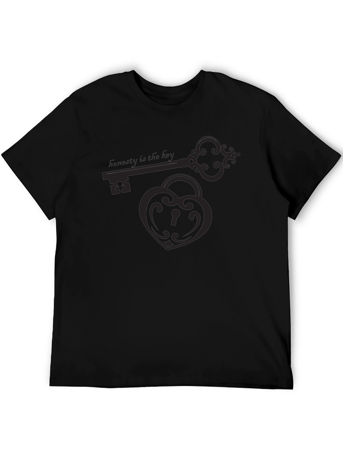 Honesty is the Key Graphic Tee - Black