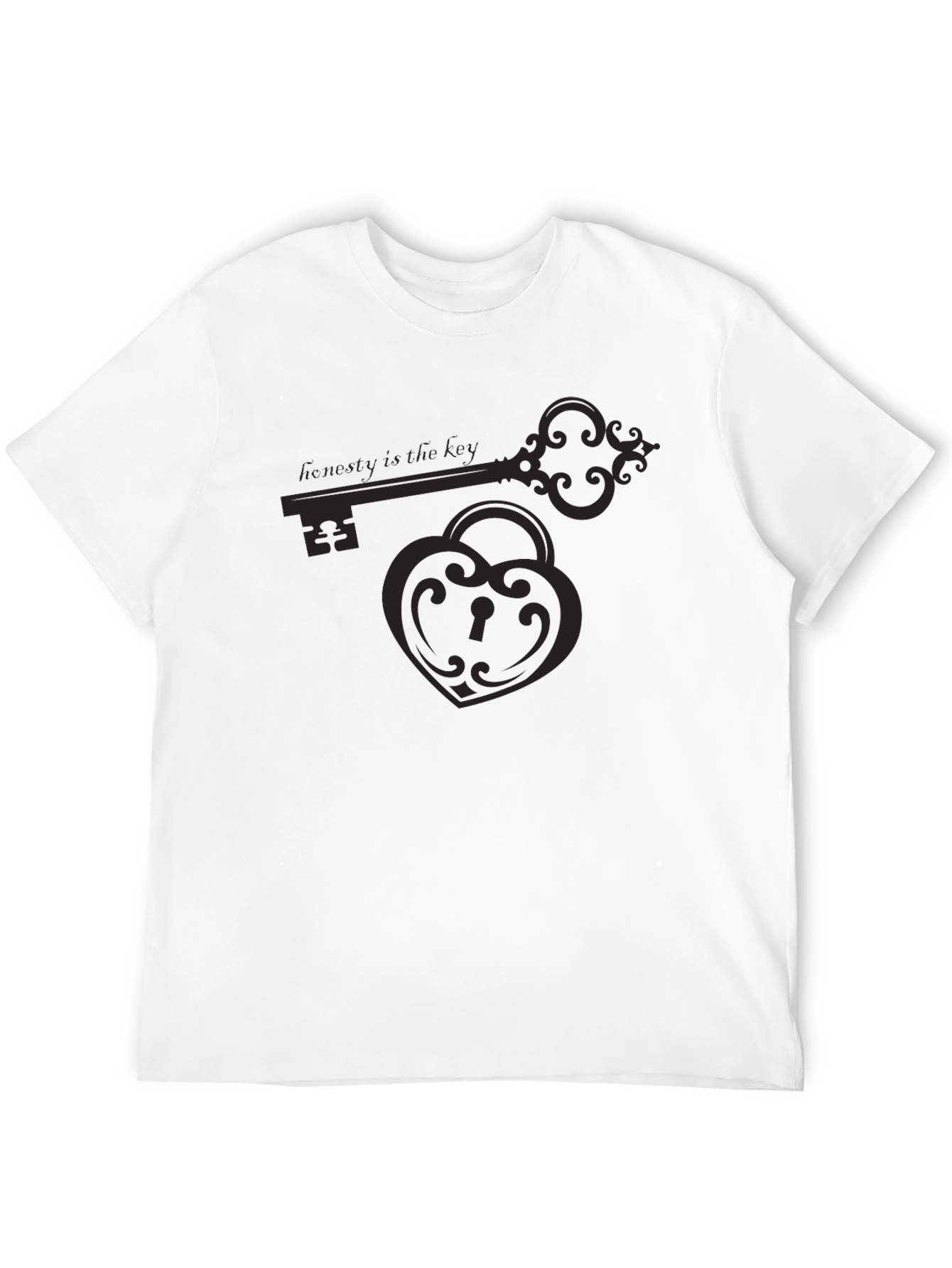 Honesty is the Key Graphic Tee - Black