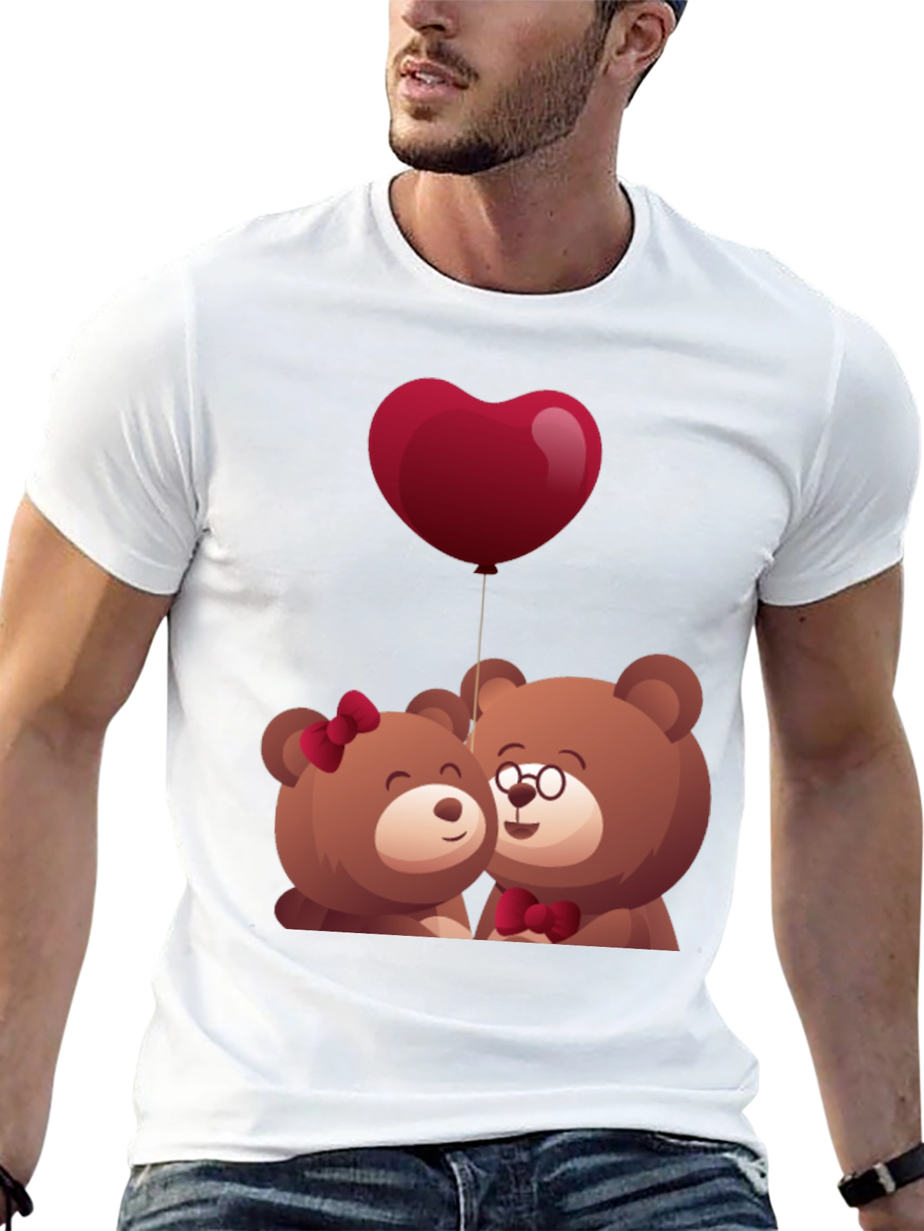 Cute Bear Couple T-Shirt - Valentines Day Gift