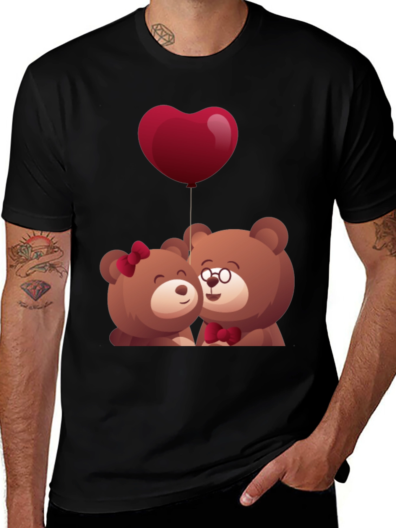Cute Bear Couple T-Shirt - Valentines Day Gift