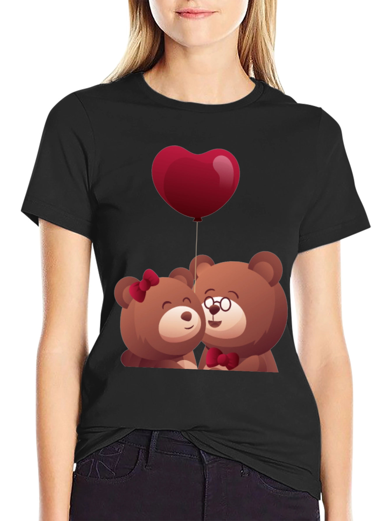 Cute Bear Couple T-Shirt - Valentines Day Gift