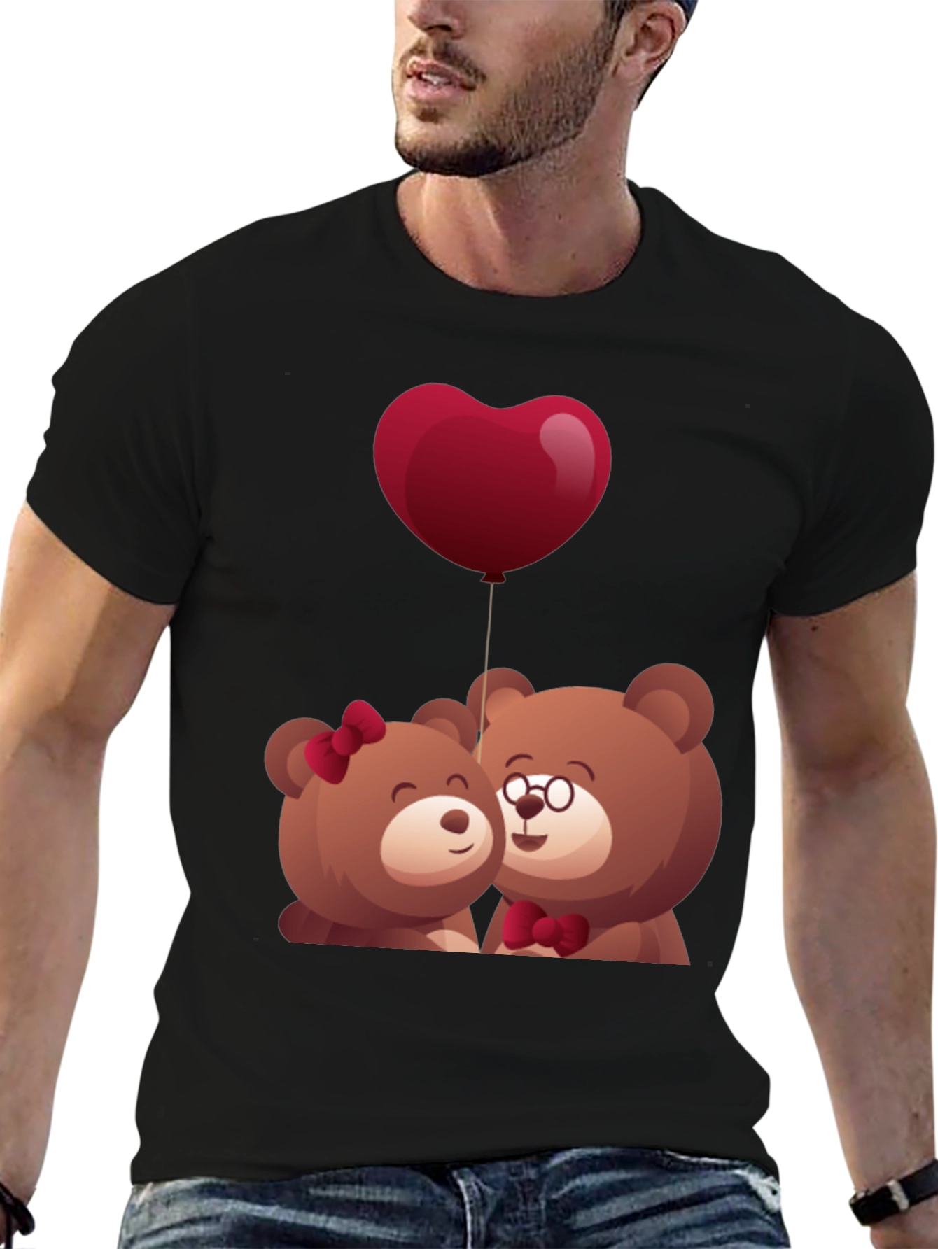 Cute Bear Couple T-Shirt - Valentines Day Gift