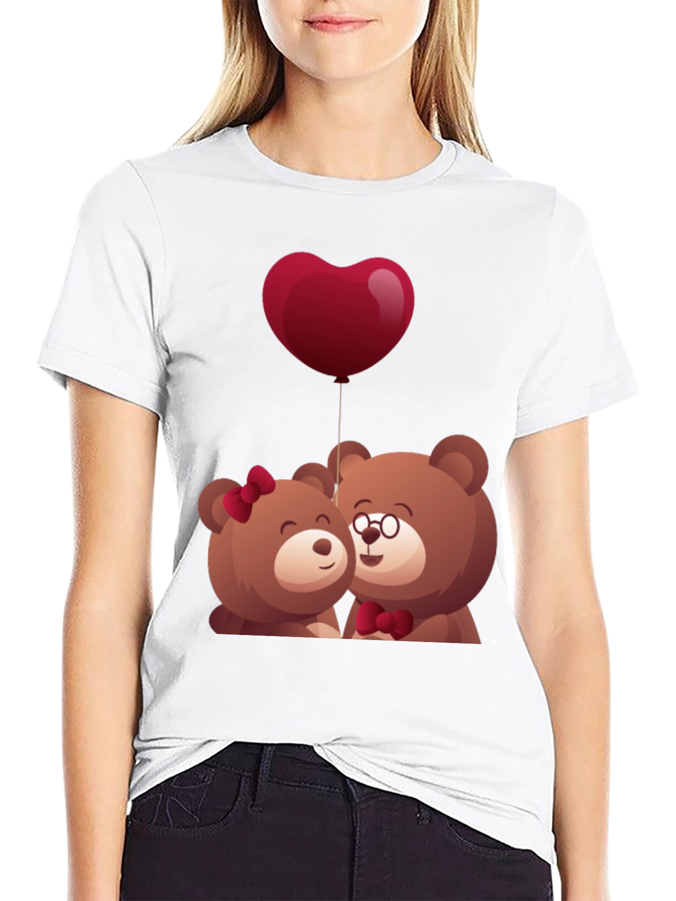 Cute Bear Couple T-Shirt - Valentines Day Gift