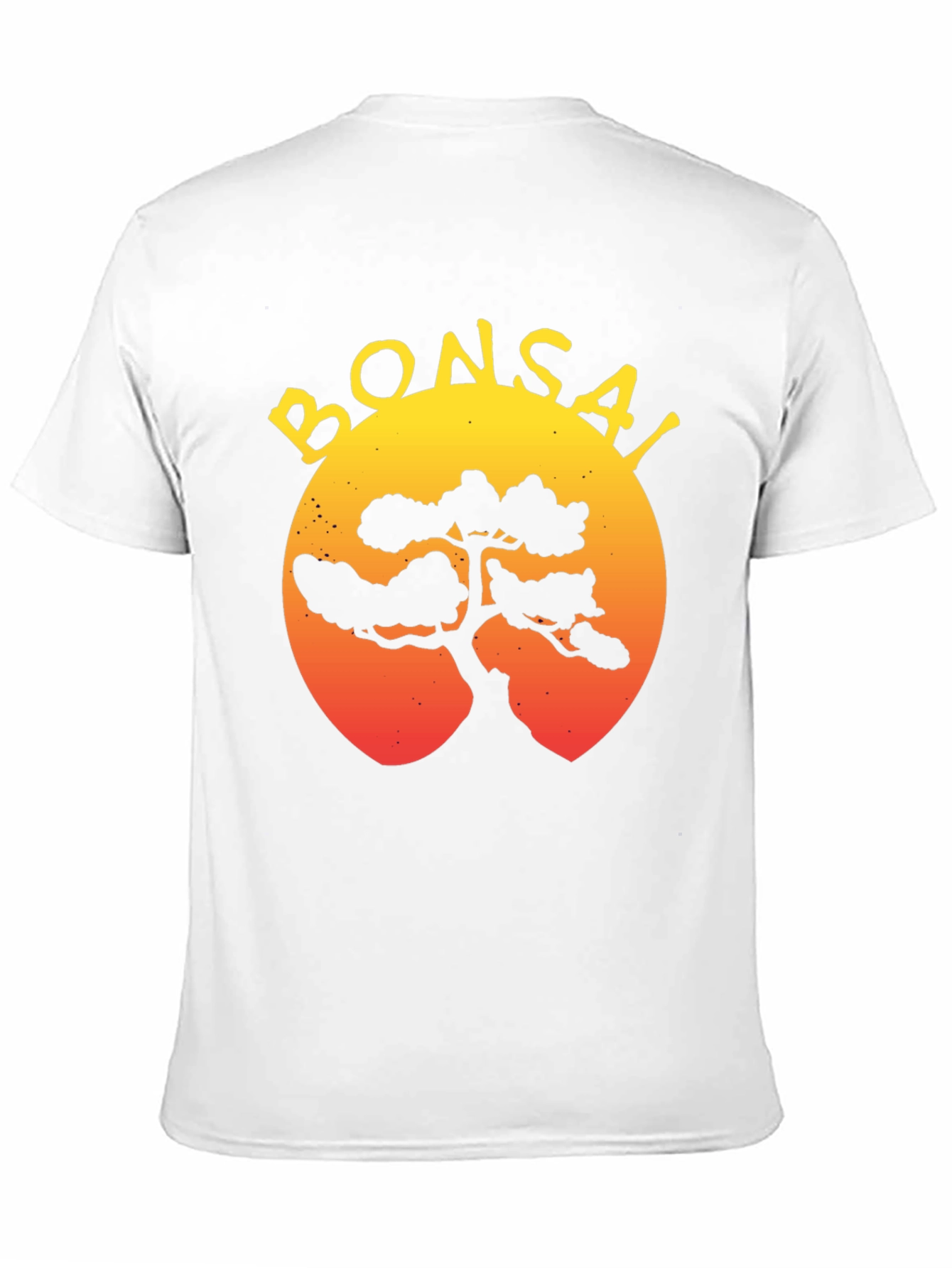 Bonsai Tree Sunset Graphic T-Shirt - Unique Design