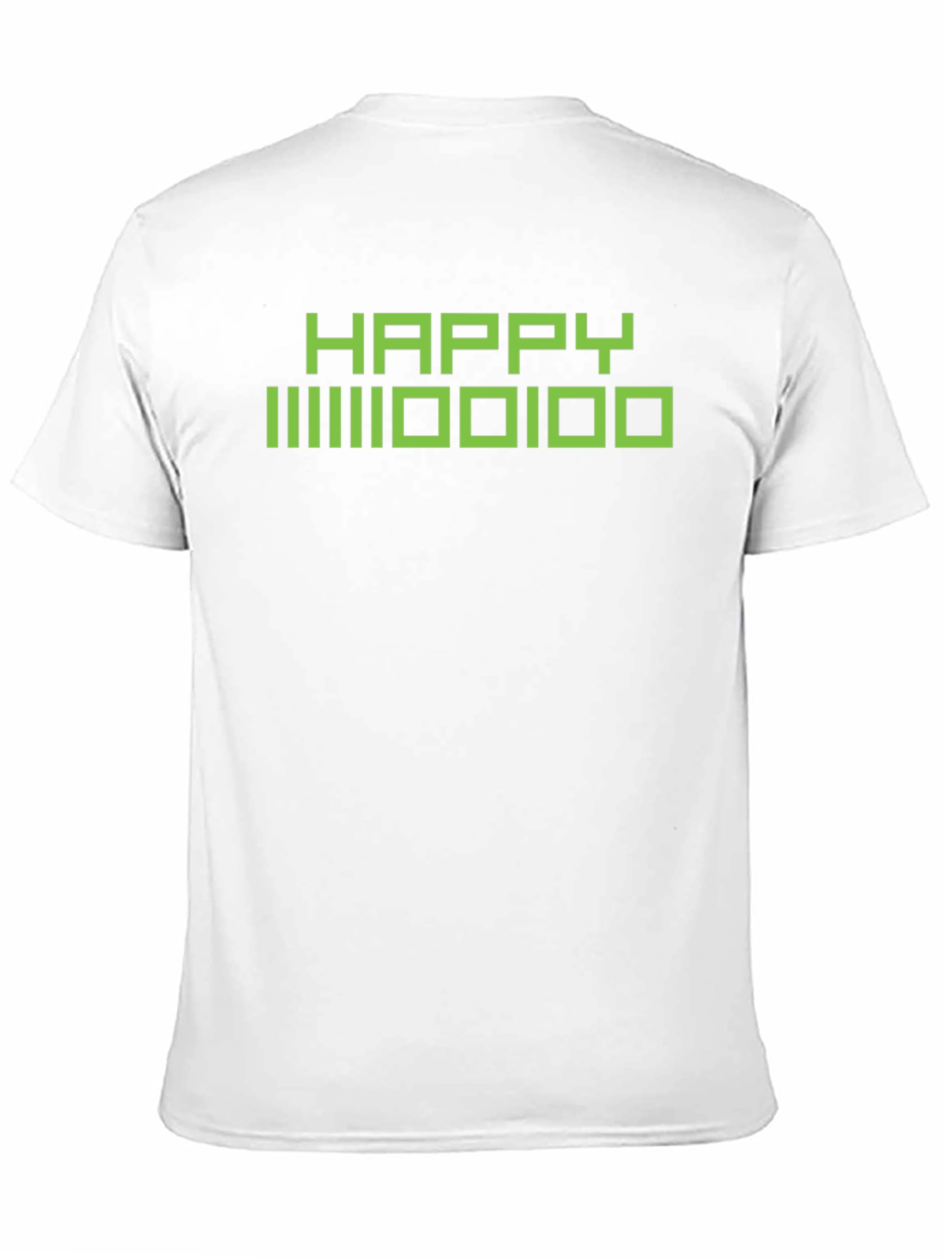 Happy Binary Code Graphic T-Shirt