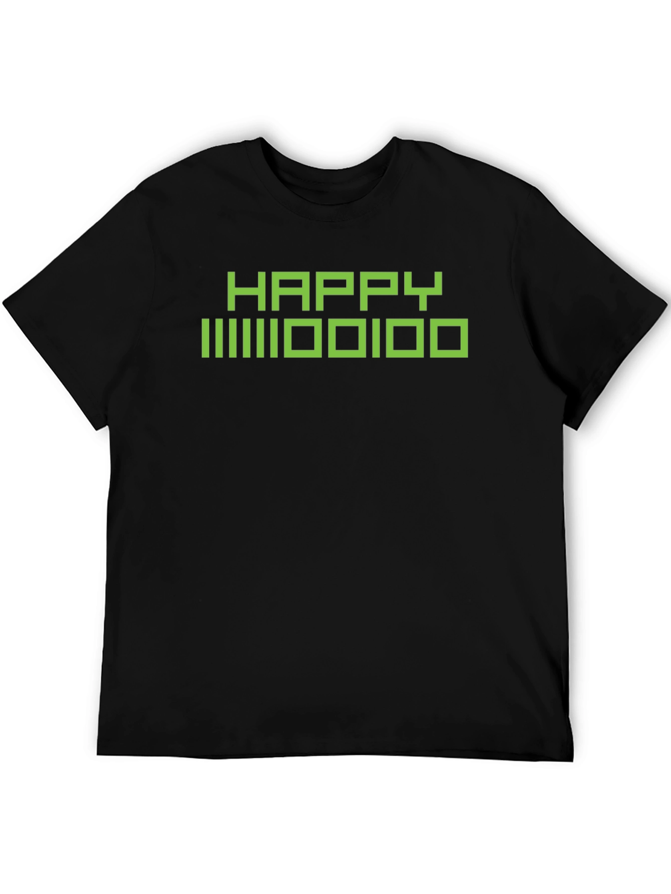 Happy Binary Code Graphic T-Shirt