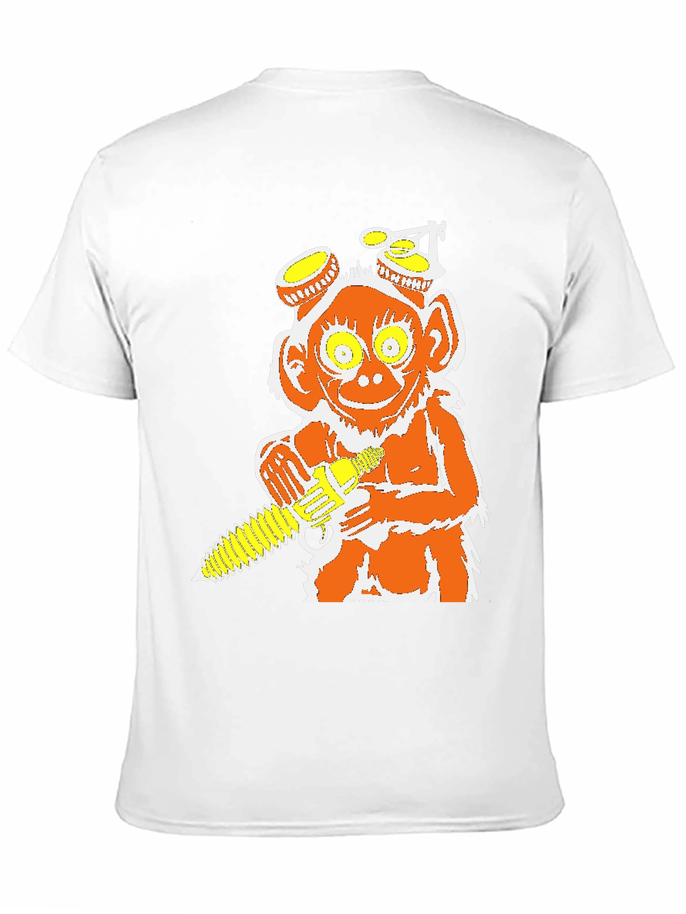 Monkey Chainsaw Graphic Tee - Unique Design T-Shirt