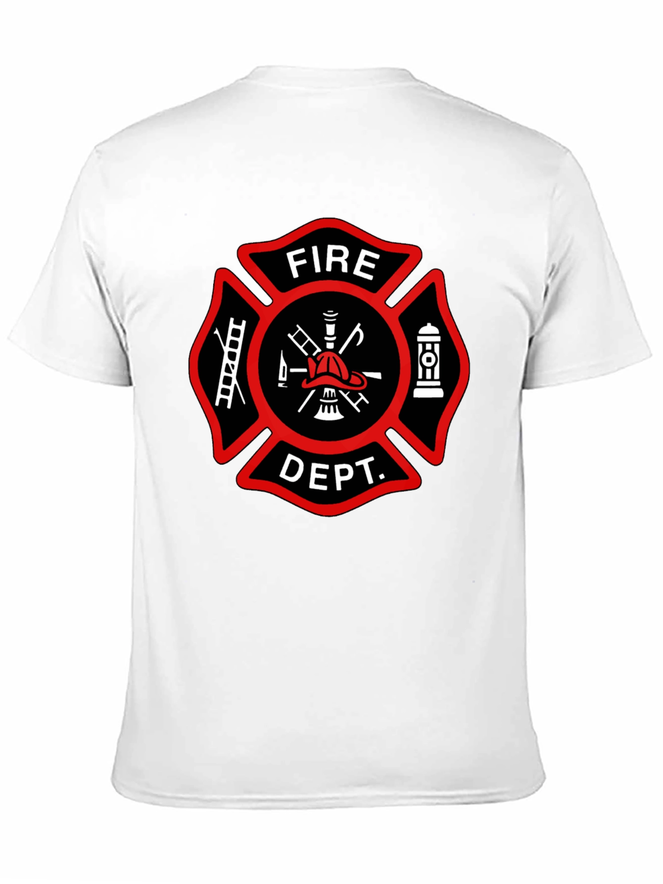 Fire Department T-Shirt Maltese Cross Design