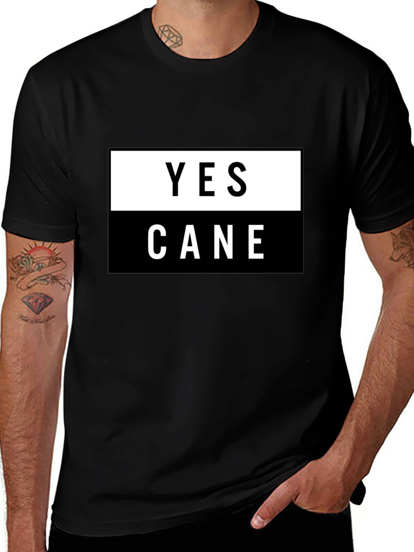 Yes Cane Graphic Tee - Stylish & Comfortable