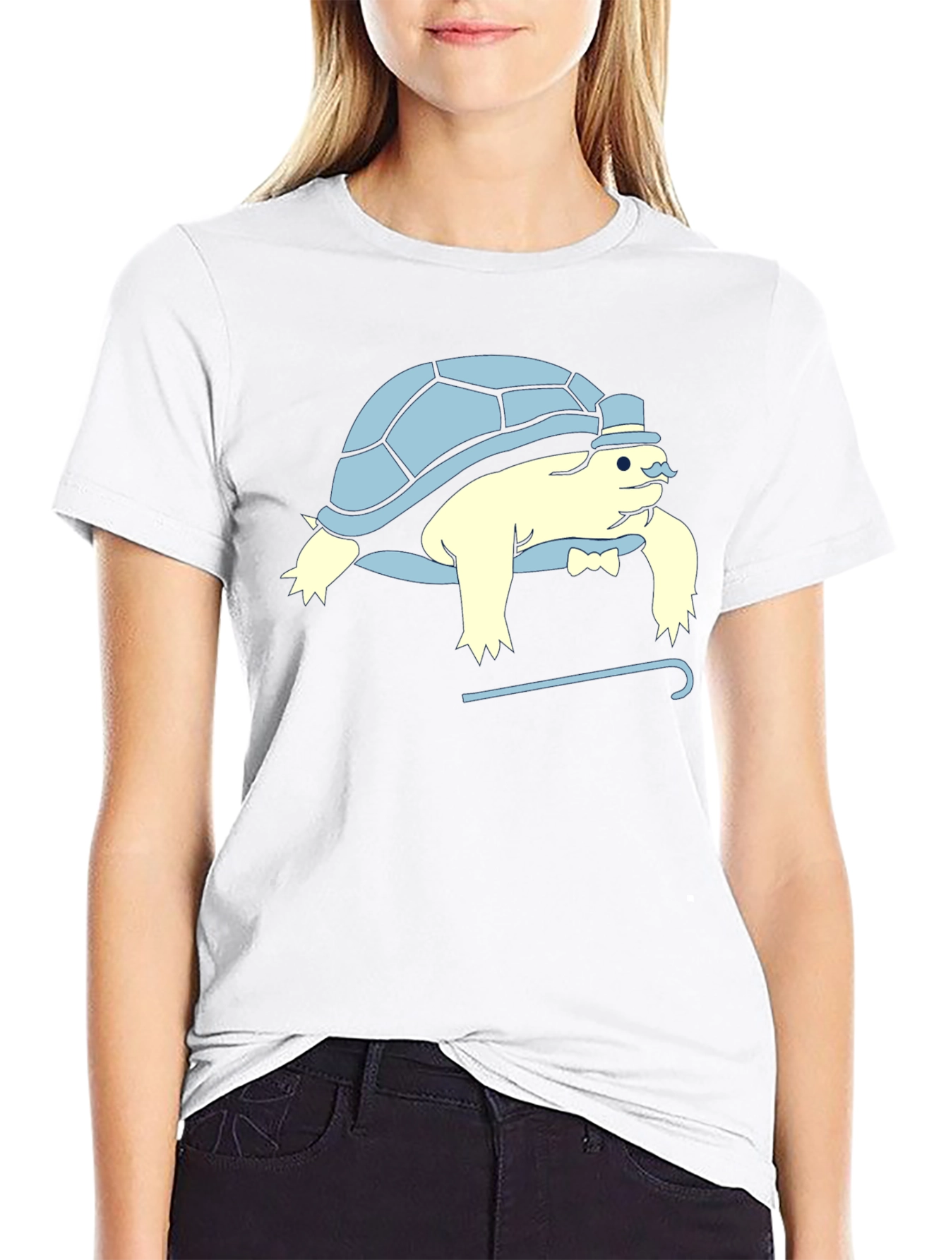 Dapper Turtle Graphic T-Shirt - Gentlemanly Reptile