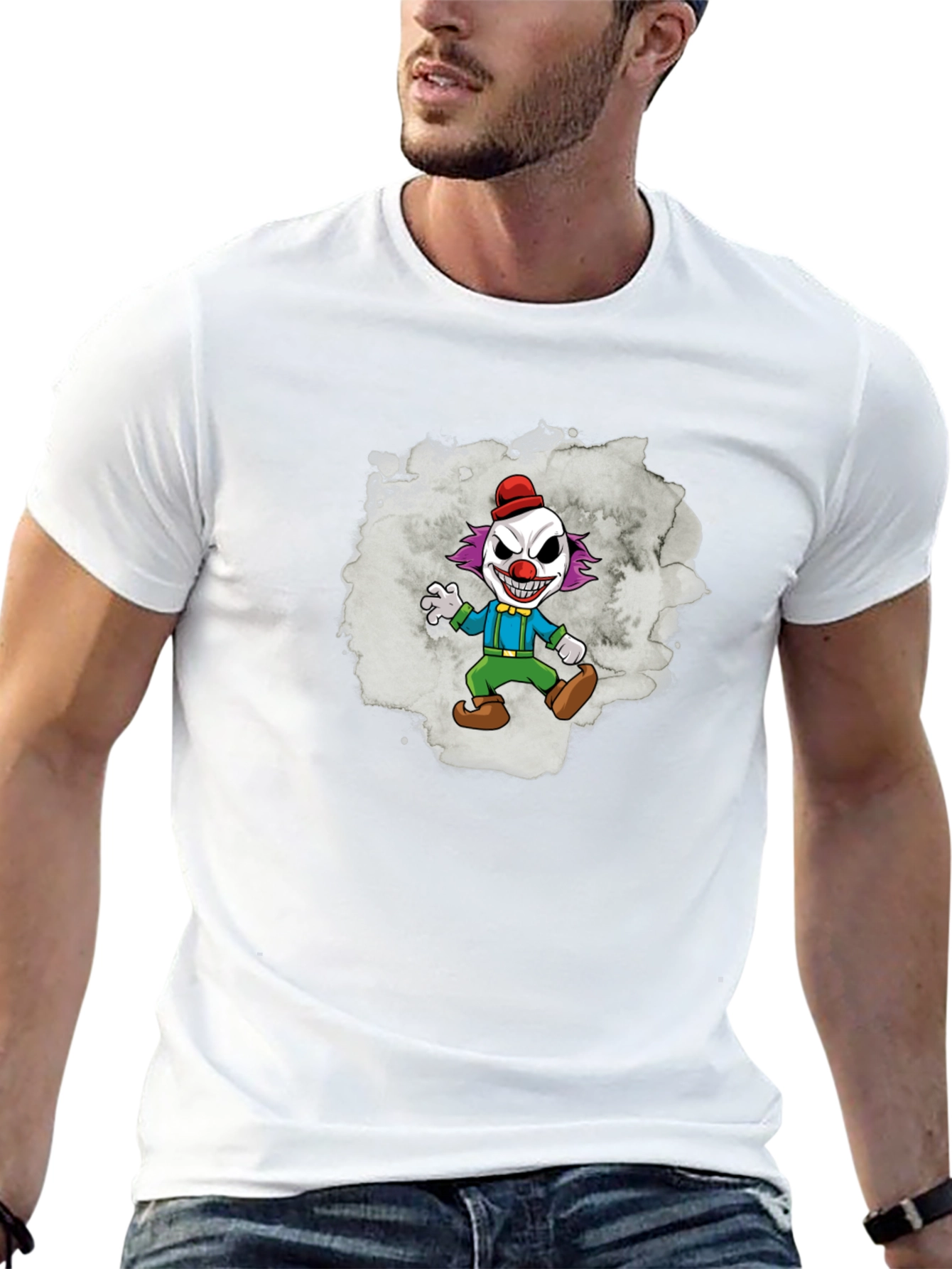 Clown Graphic T-Shirt - Mens Black Tee
