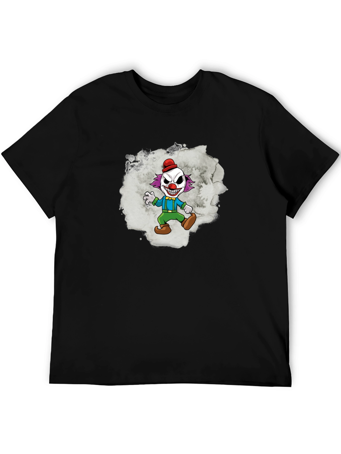 Clown Graphic T-Shirt - Mens Black Tee