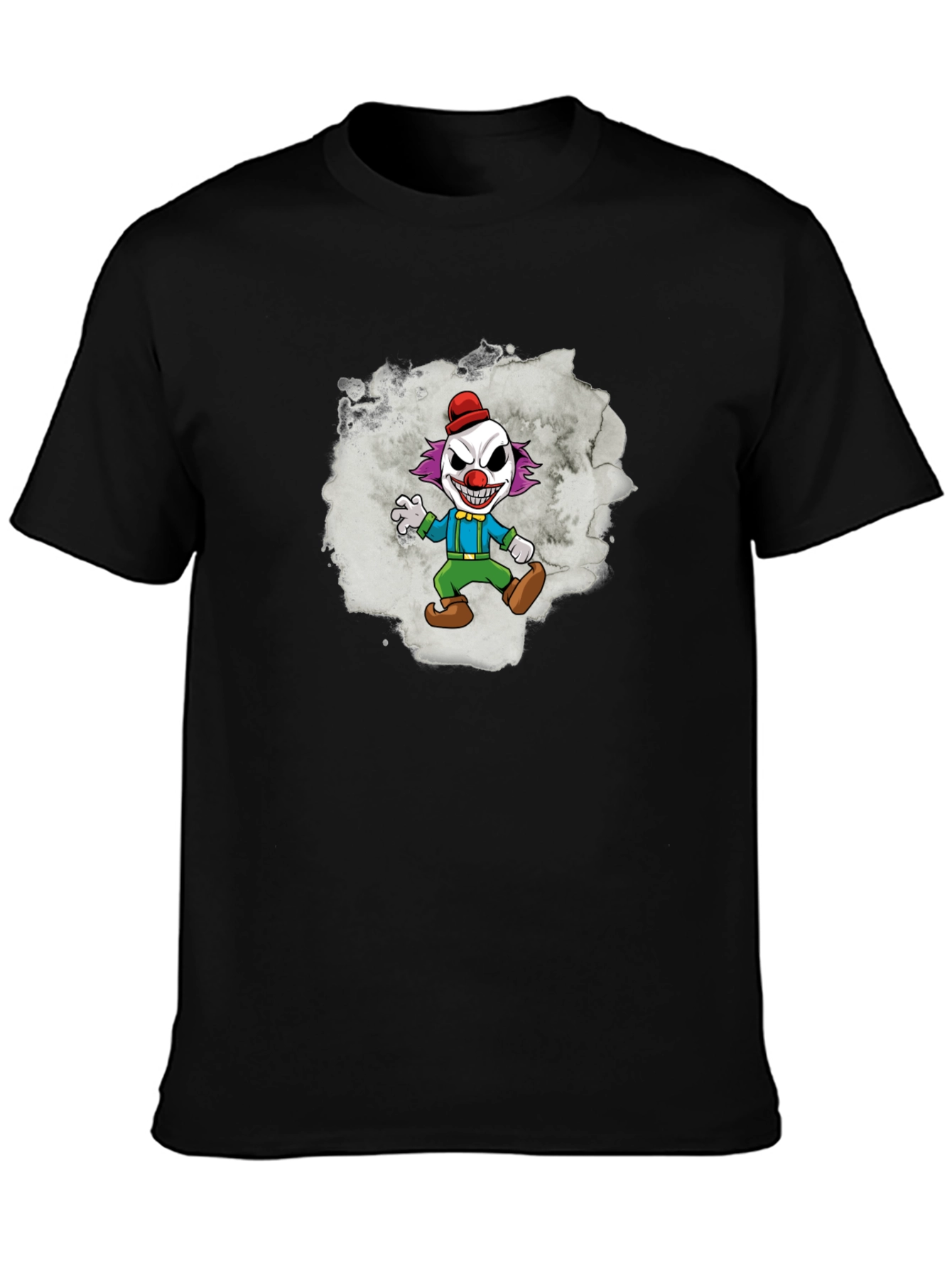 Clown Graphic T-Shirt - Mens Black Tee