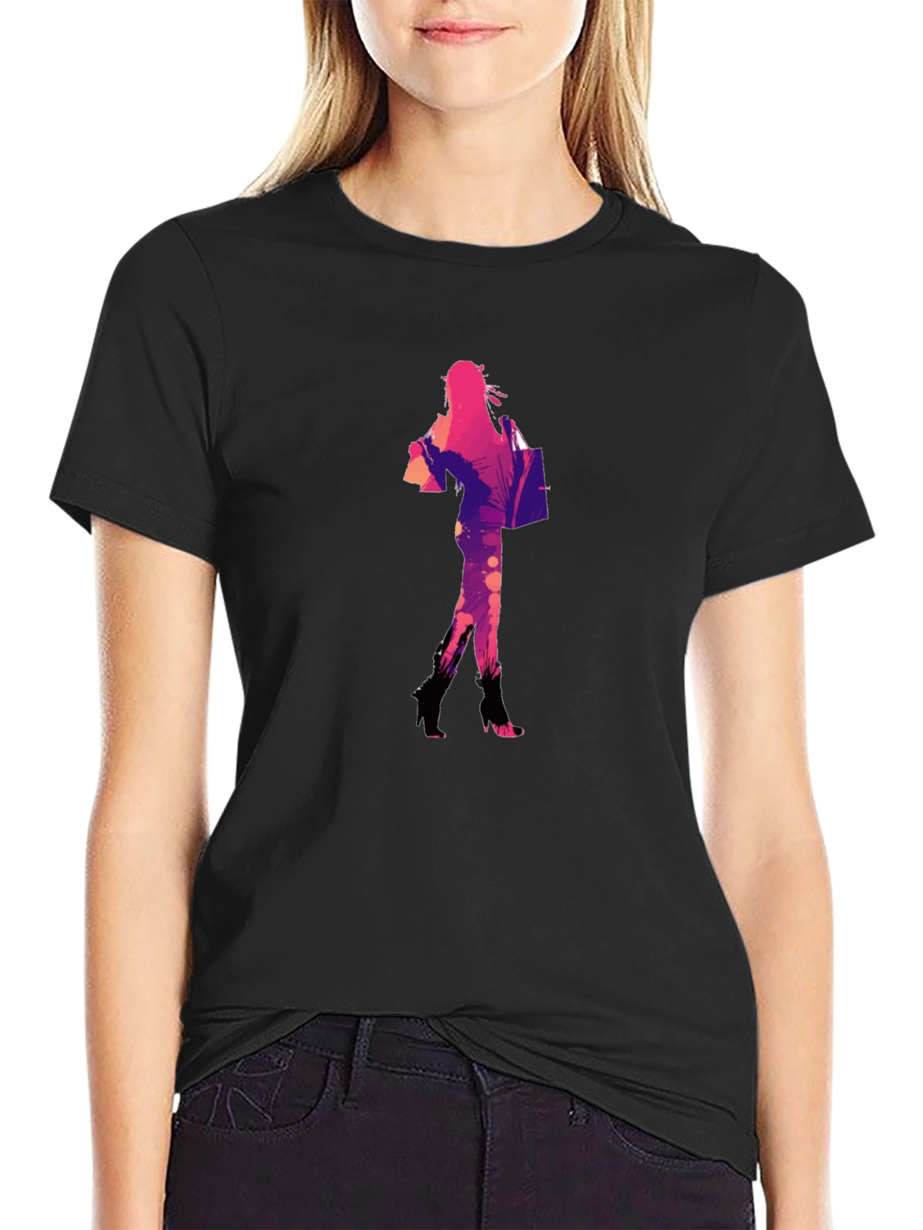 Graphic Print Tee: Stylish Shopper Design