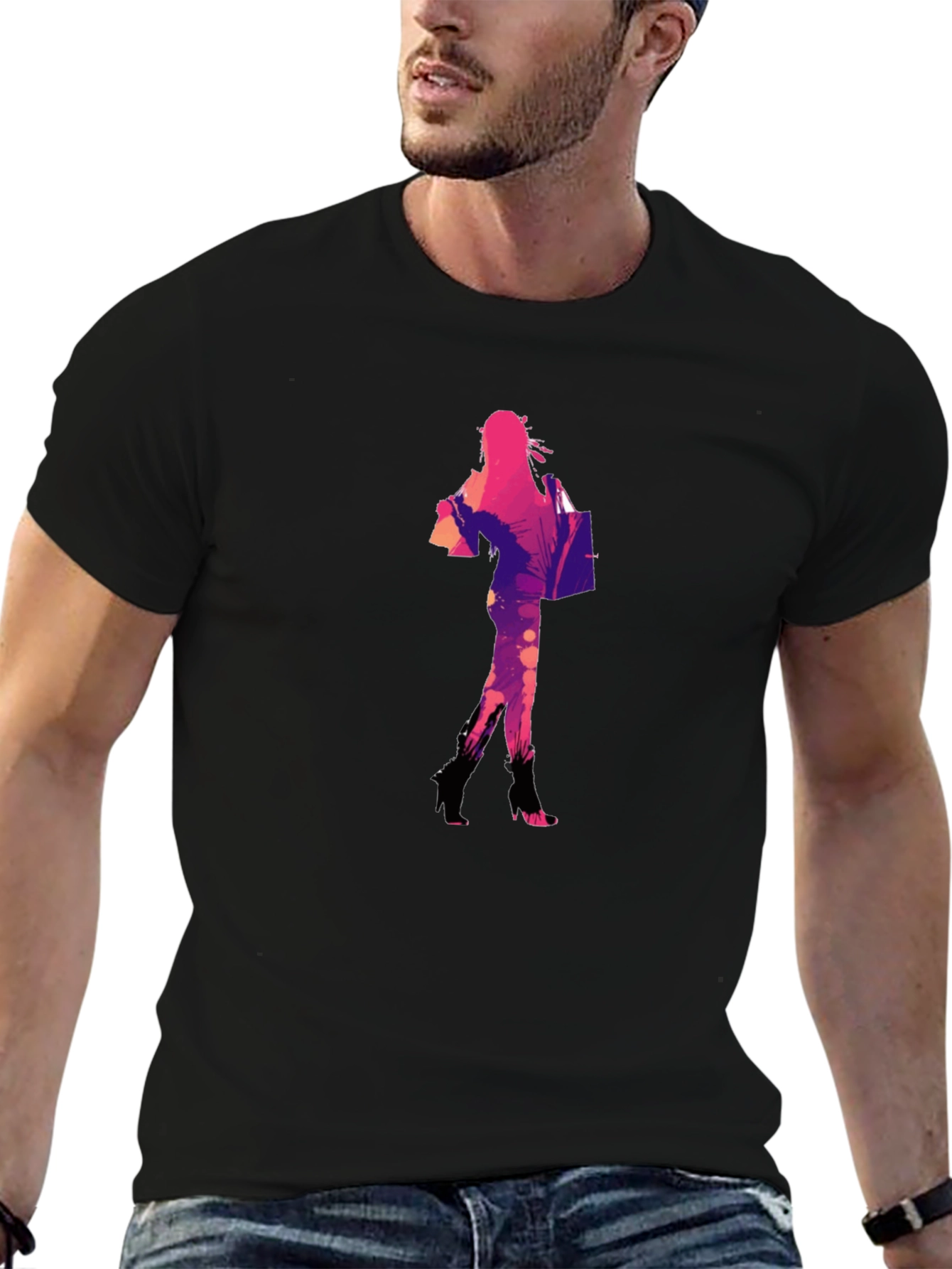 Graphic Print Tee: Stylish Shopper Design