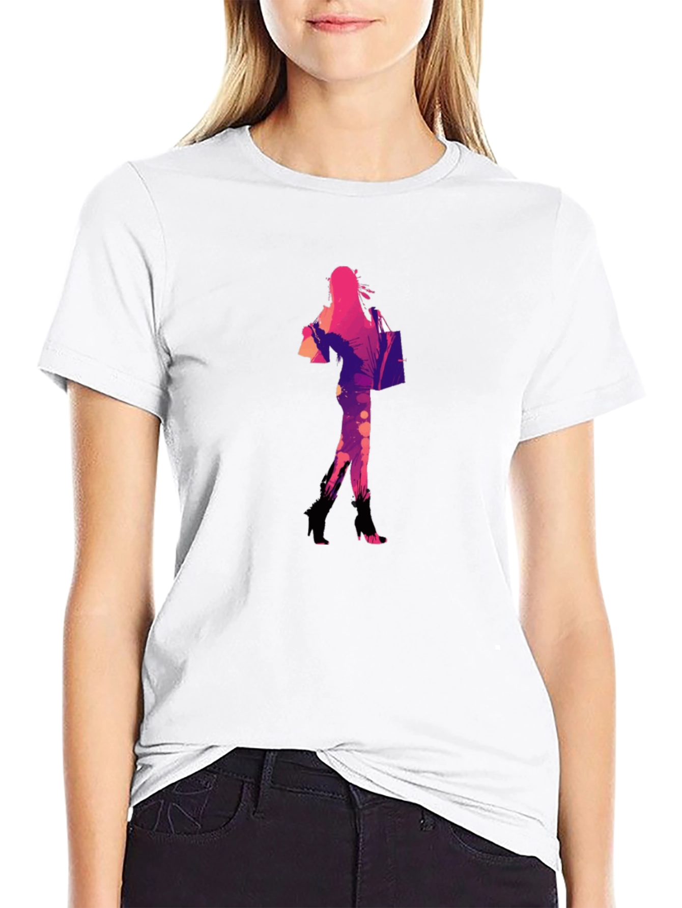 Graphic Print Tee: Stylish Shopper Design