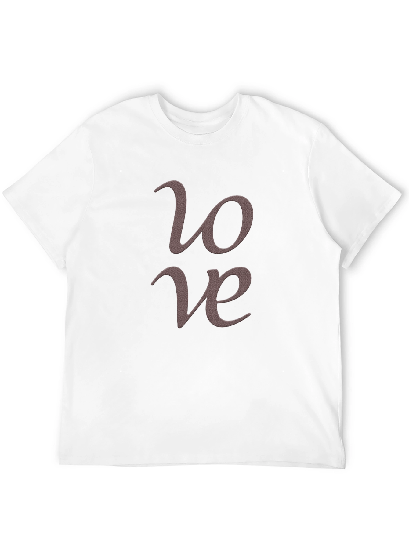 Love Script Graphic T-Shirt Casual Wear
