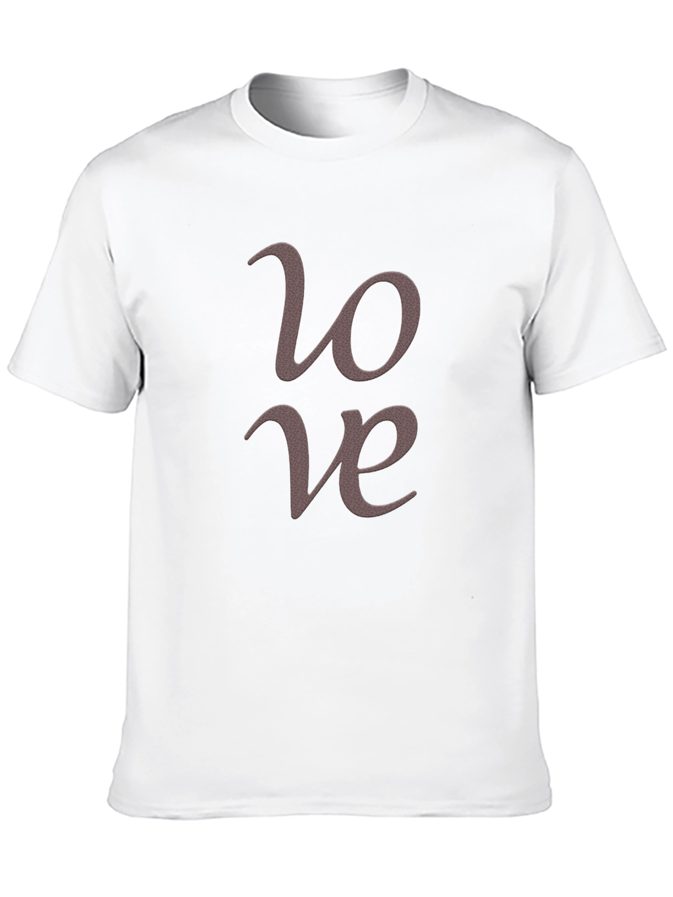 Love Script Graphic T-Shirt Casual Wear