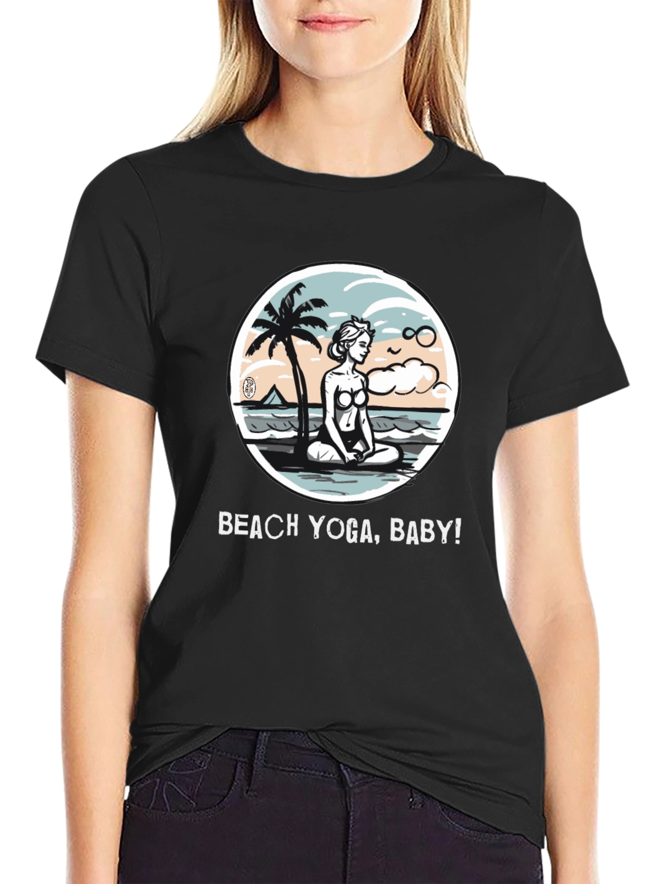 Beach Yoga T-Shirt - Relax & Meditate!