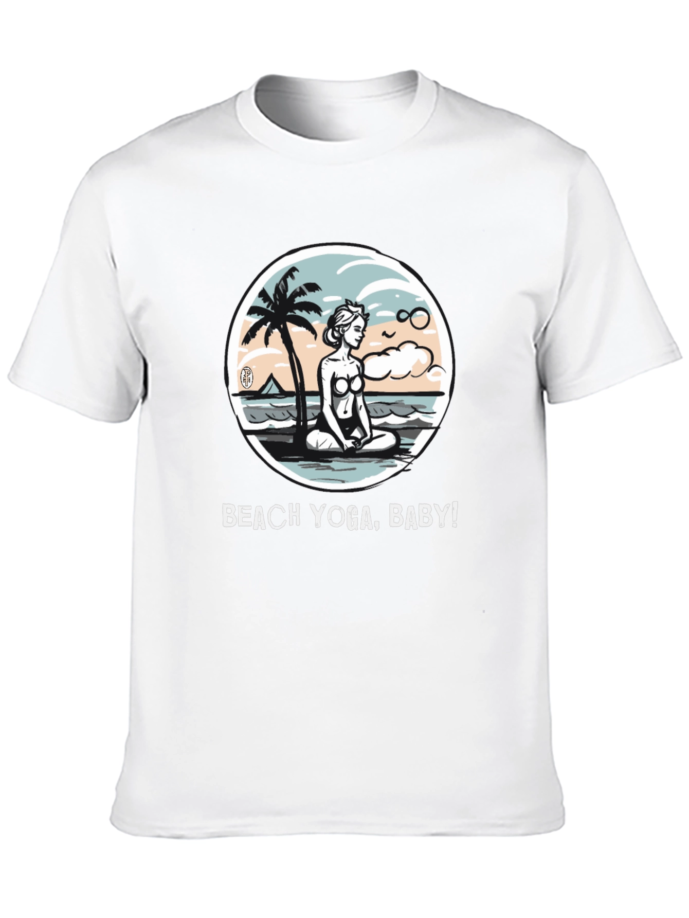 Beach Yoga T-Shirt - Relax & Meditate!