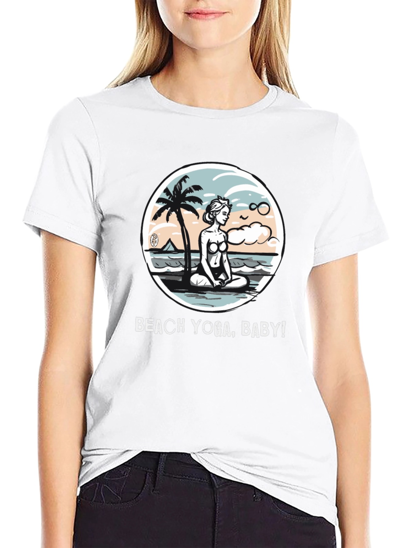 Beach Yoga T-Shirt - Relax & Meditate!