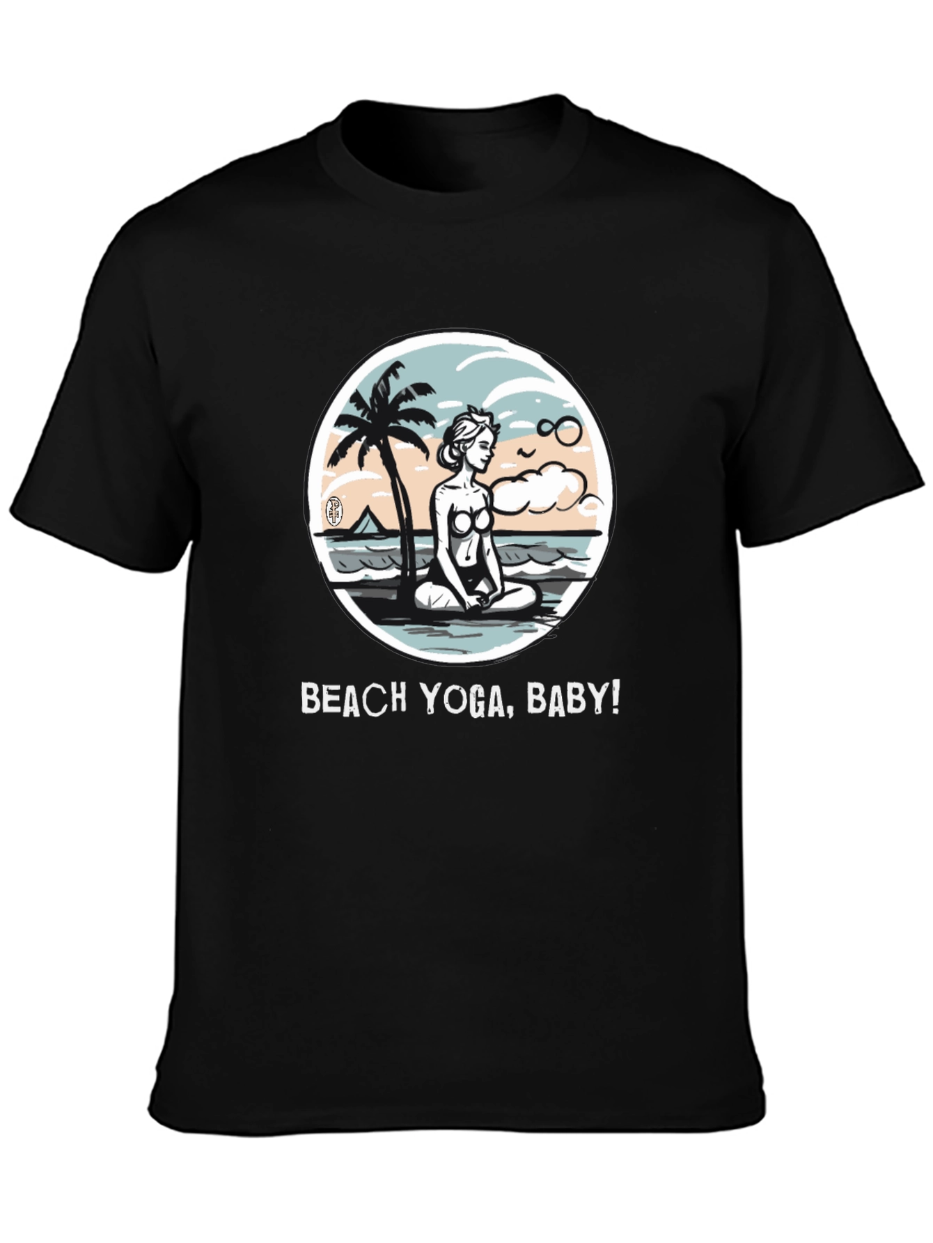 Beach Yoga T-Shirt - Relax & Meditate!