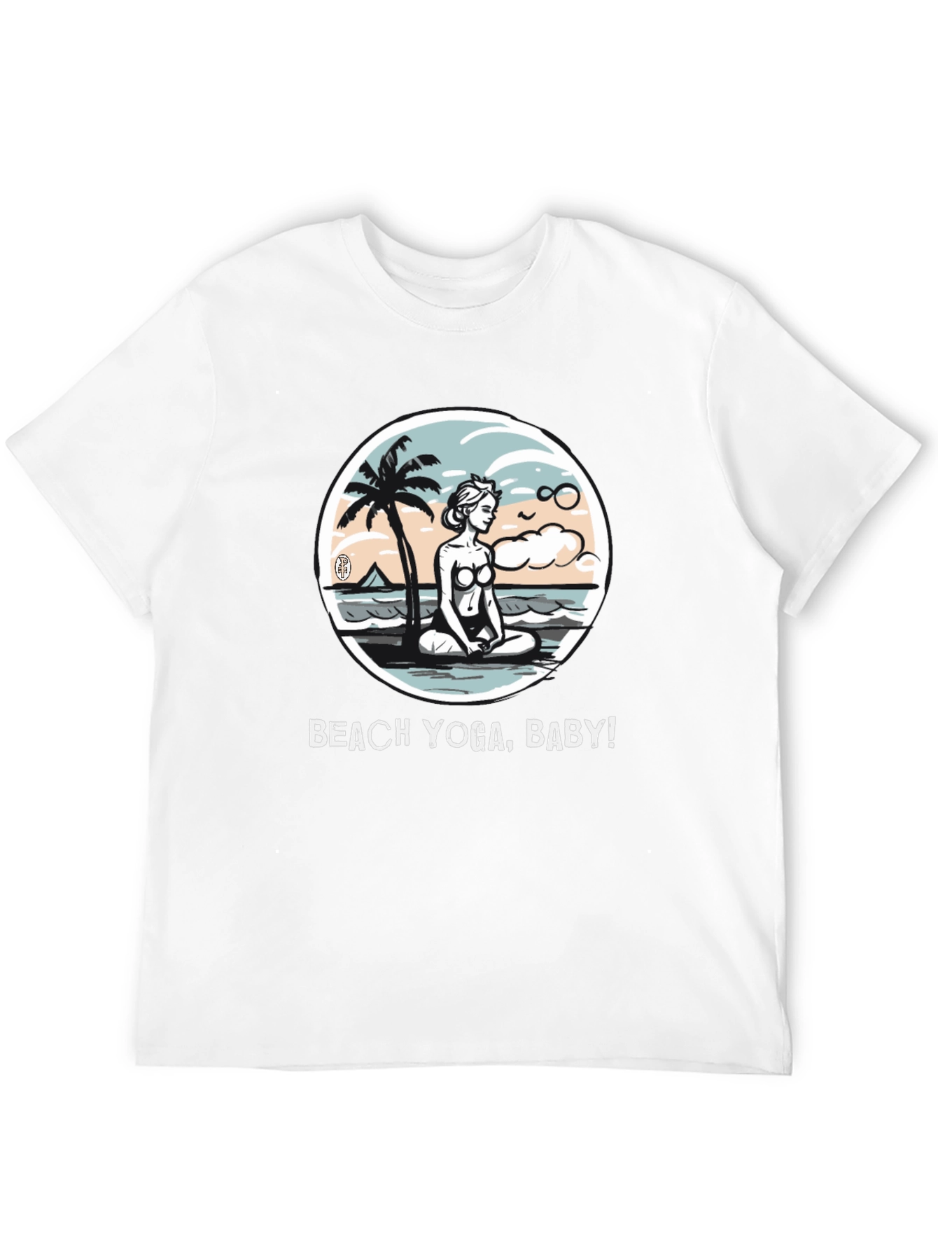 Beach Yoga T-Shirt - Relax & Meditate!