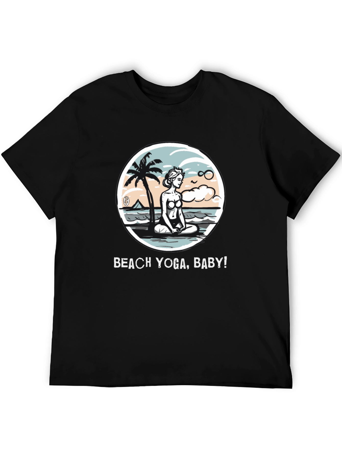 Beach Yoga T-Shirt - Relax & Meditate!
