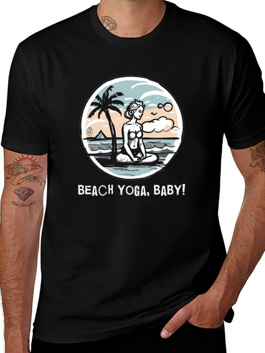 Beach Yoga T-Shirt - Relax & Meditate!