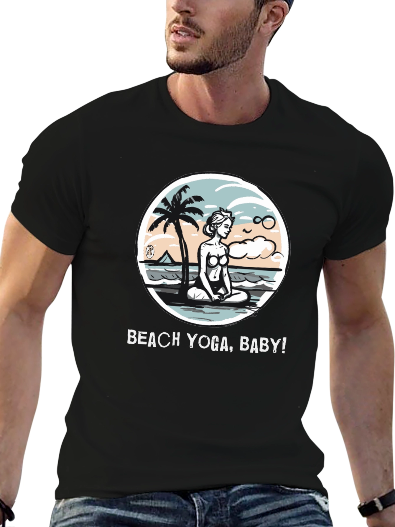 Beach Yoga T-Shirt - Relax & Meditate!
