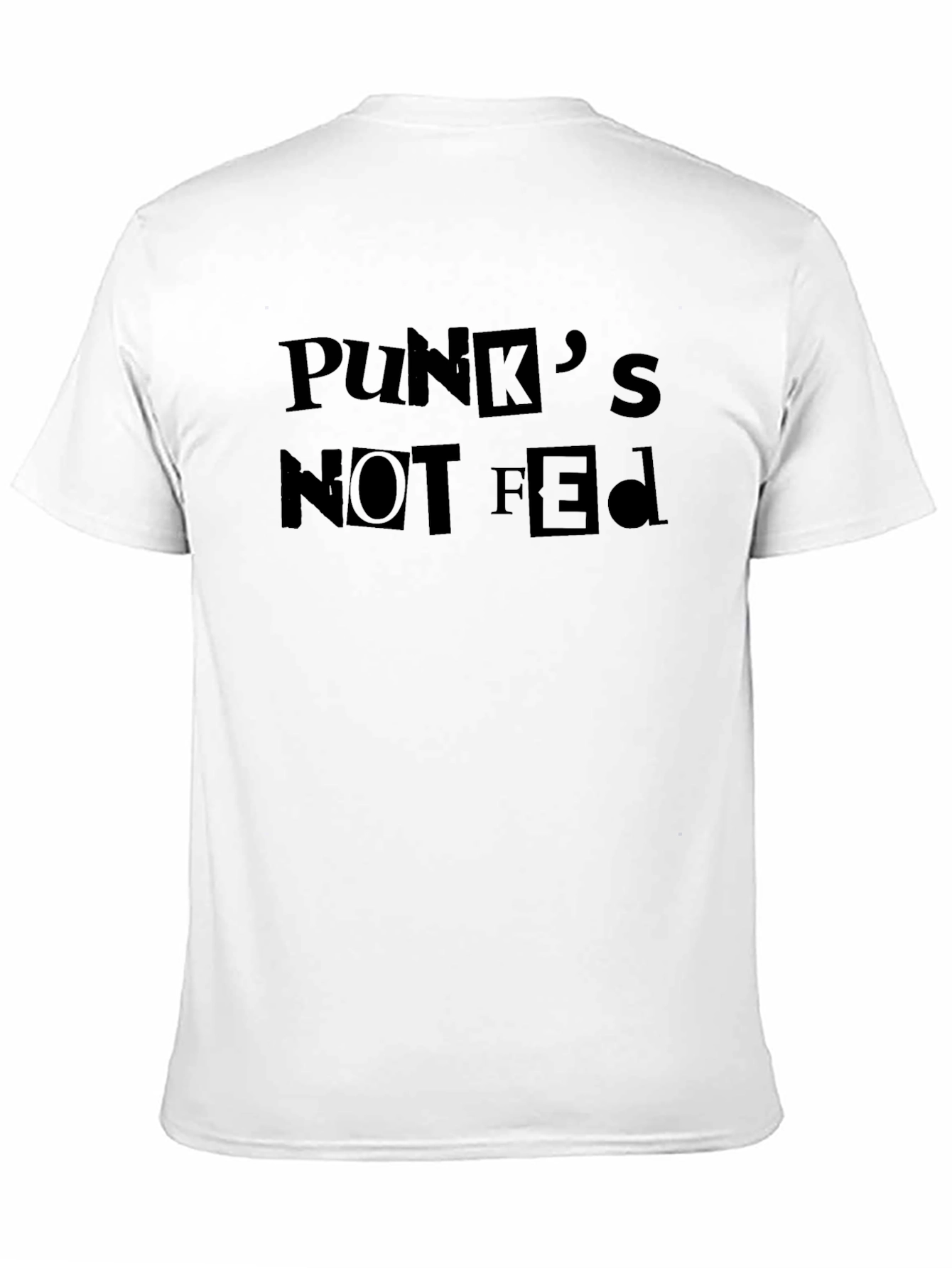 Punks Not Fed Graphic Black T-Shirt