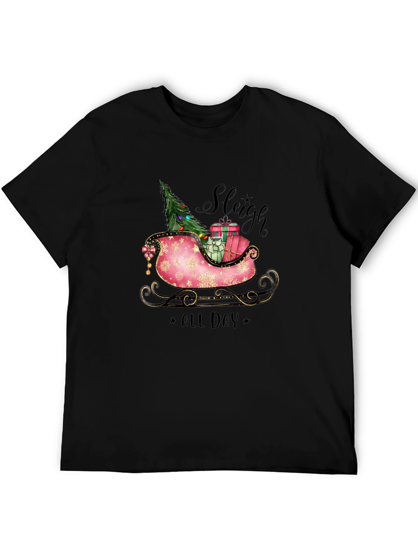 Sleigh All Day Christmas T-Shirt - Holiday Festive Wear