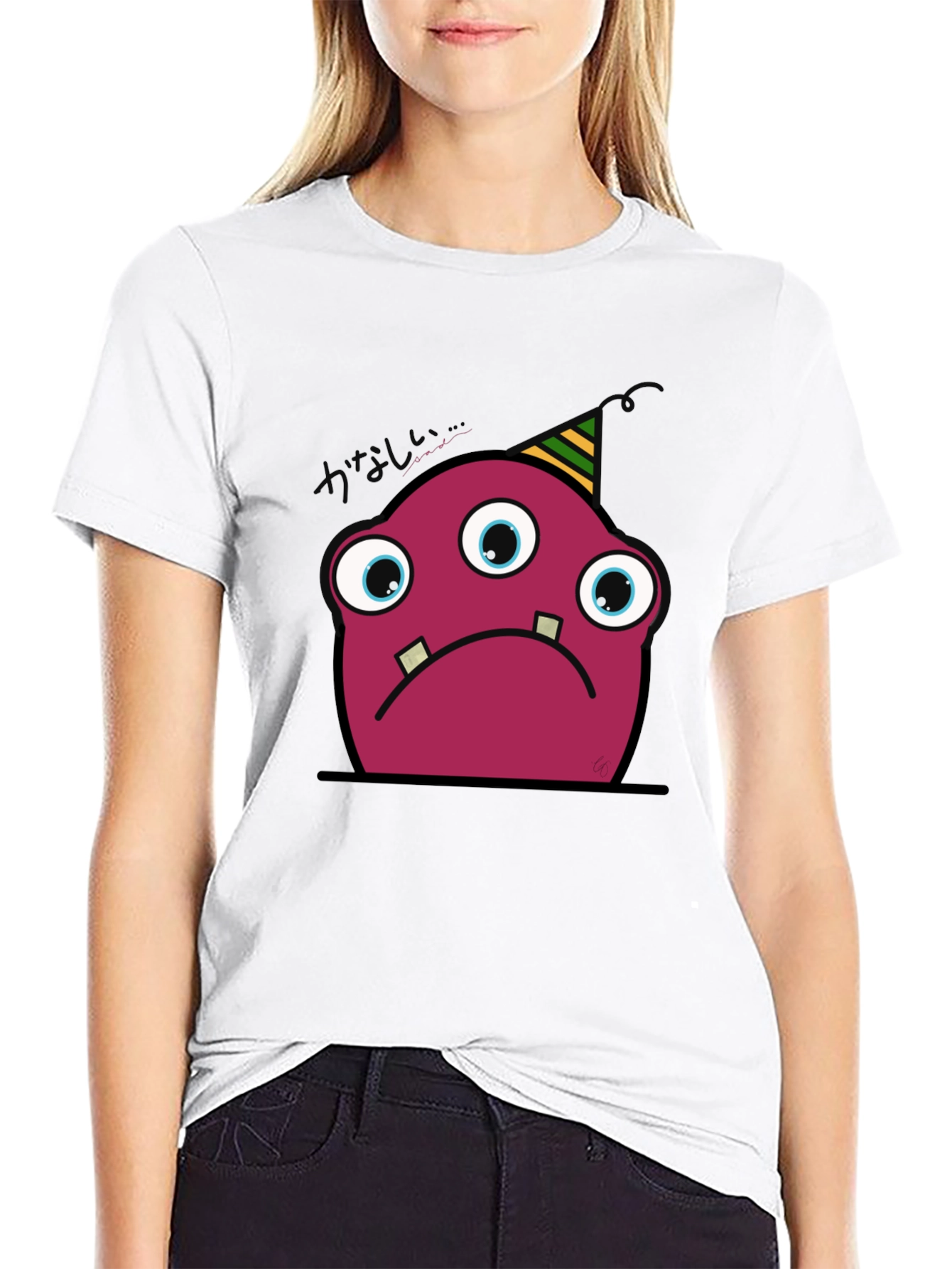 Sad Monster Tee - Unique Graphic T-Shirt
