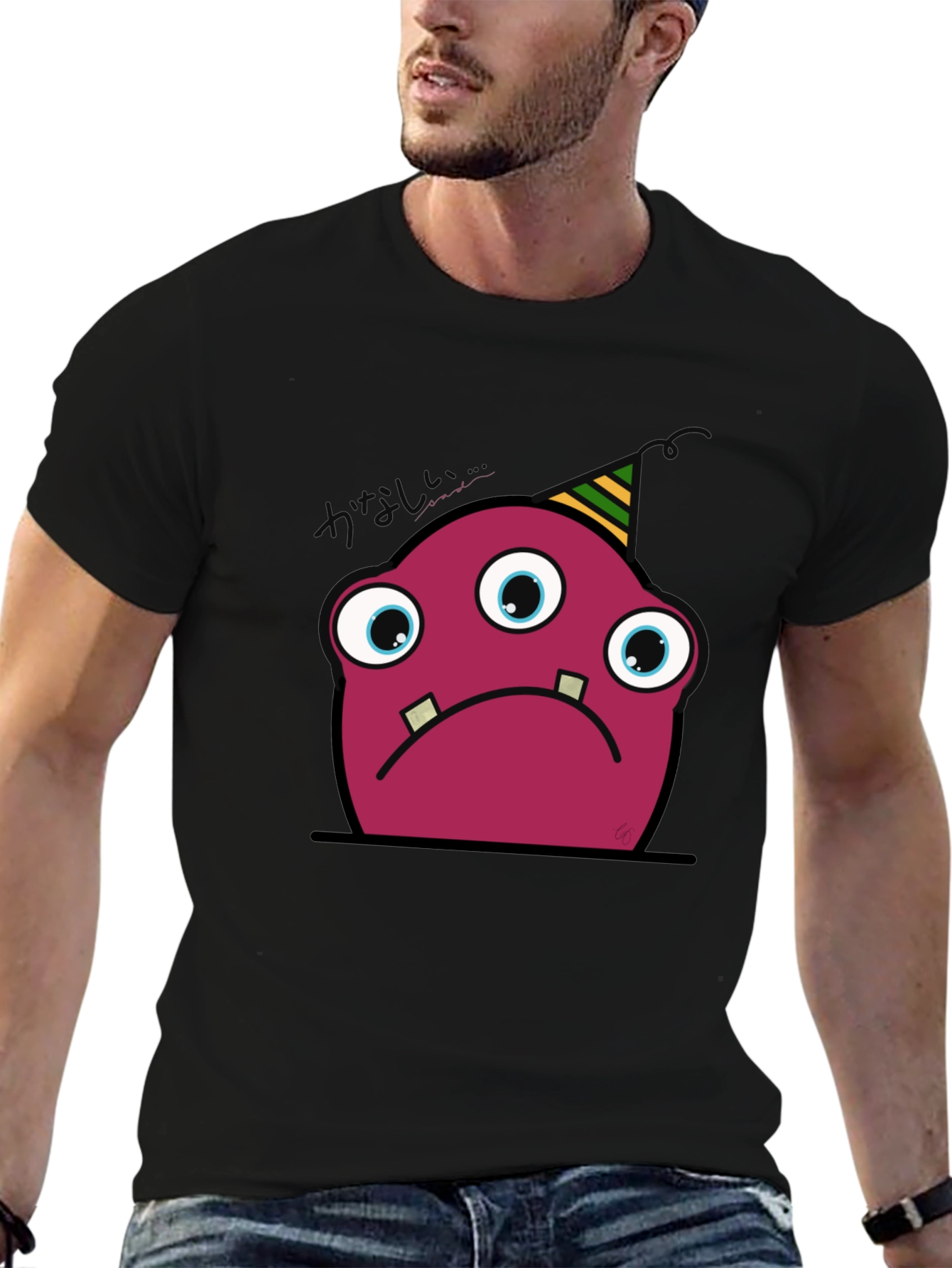 Sad Monster Tee - Unique Graphic T-Shirt