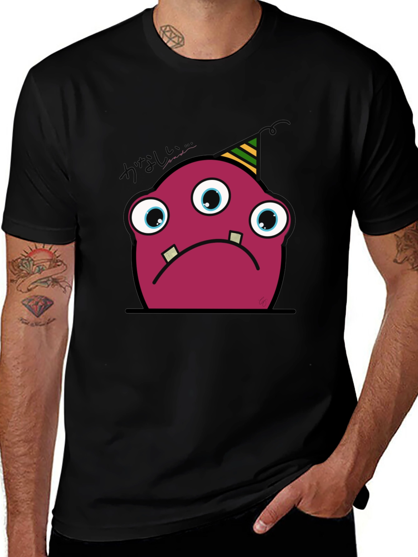 Sad Monster Tee - Unique Graphic T-Shirt