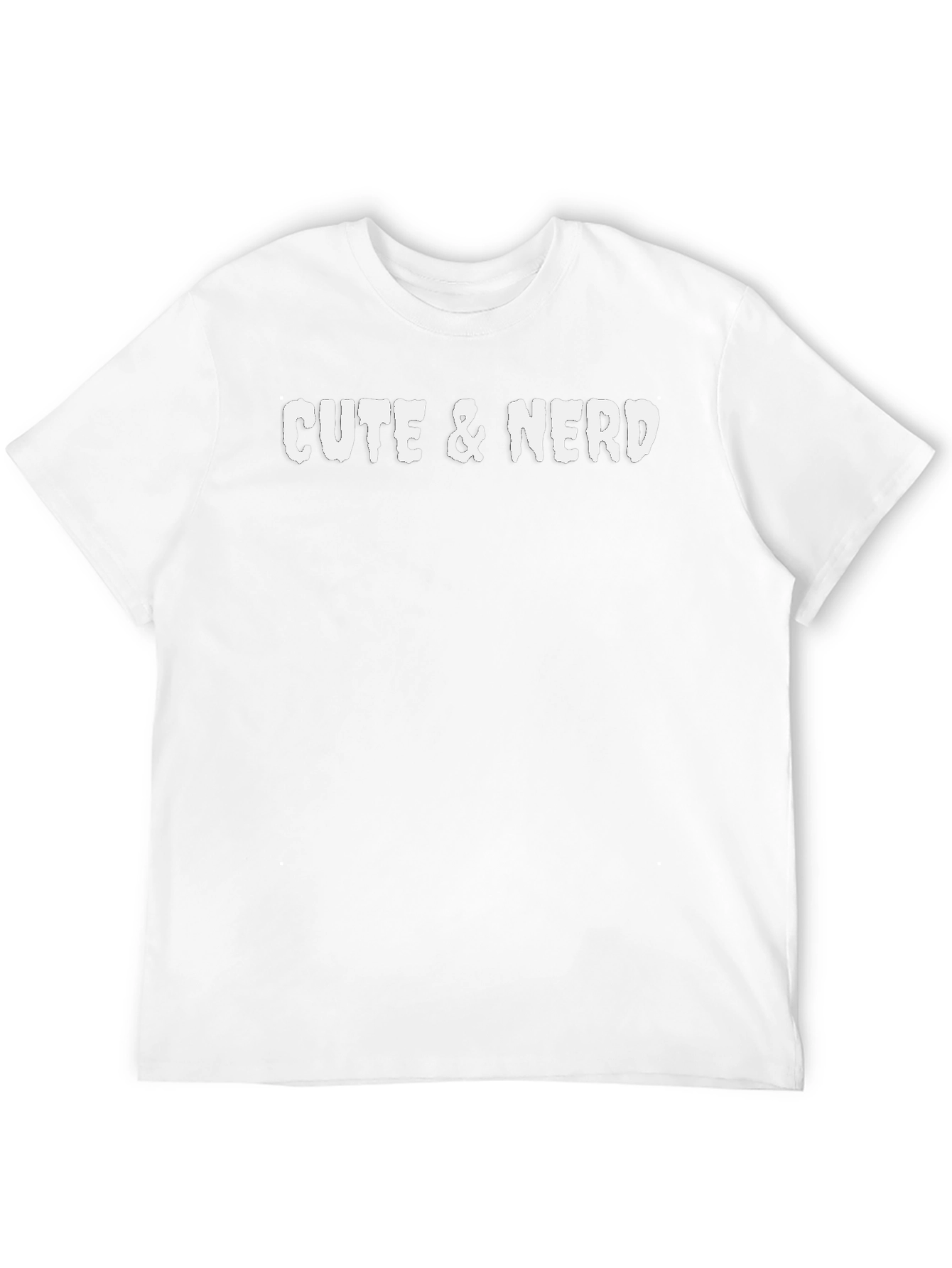 Cute & Nerd Black Cotton Graphic T-Shirt