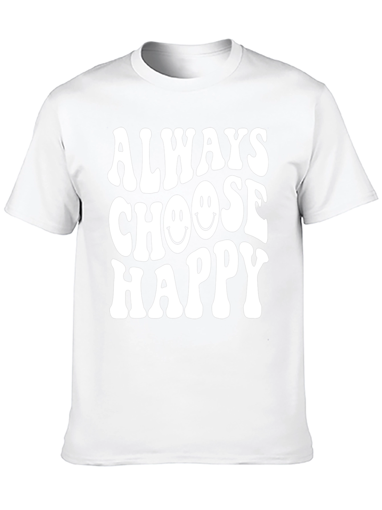 Always Choose Happy Graphic Tee - Black