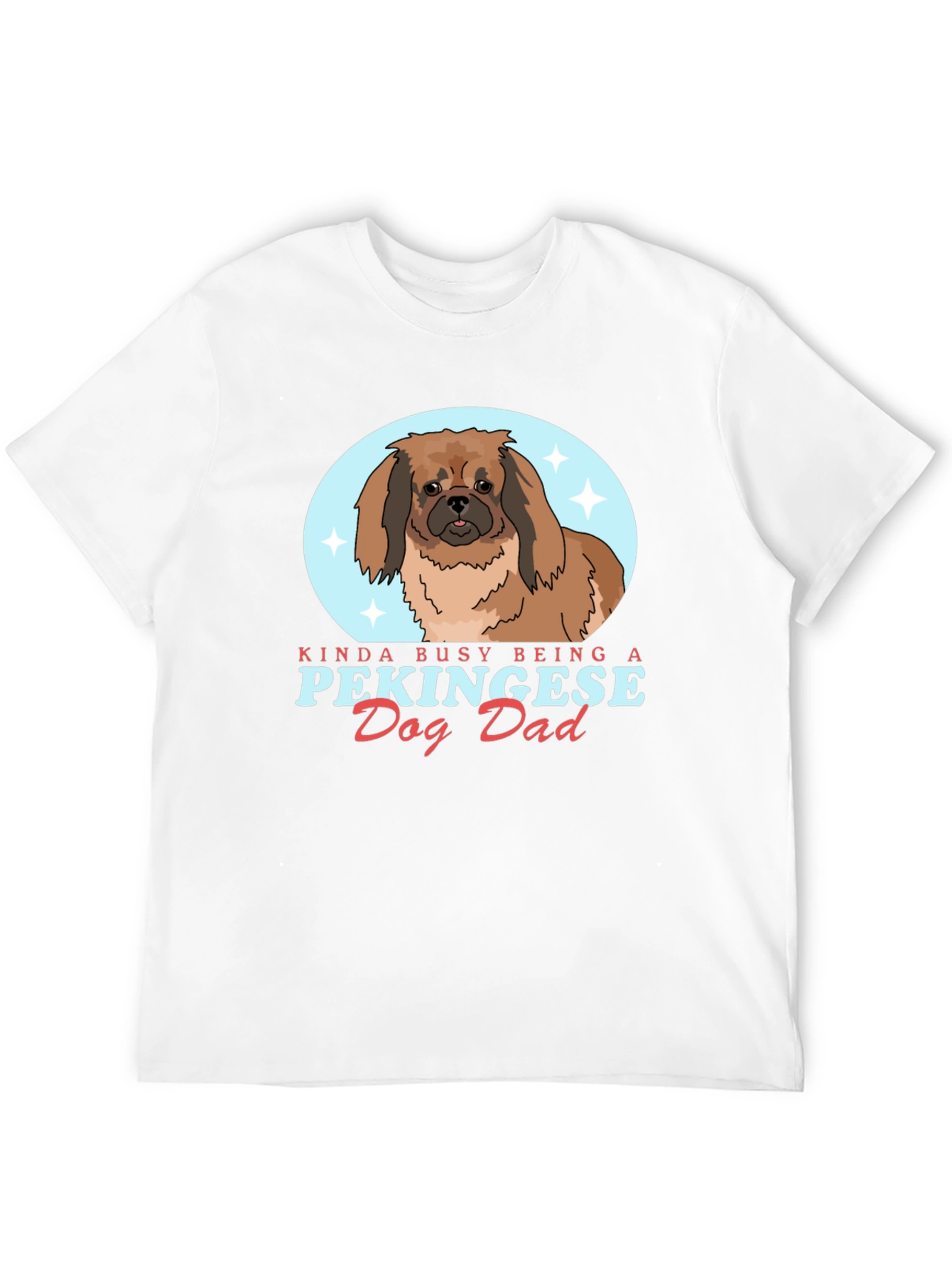 Pekingese Dog Dad Graphic T-Shirt