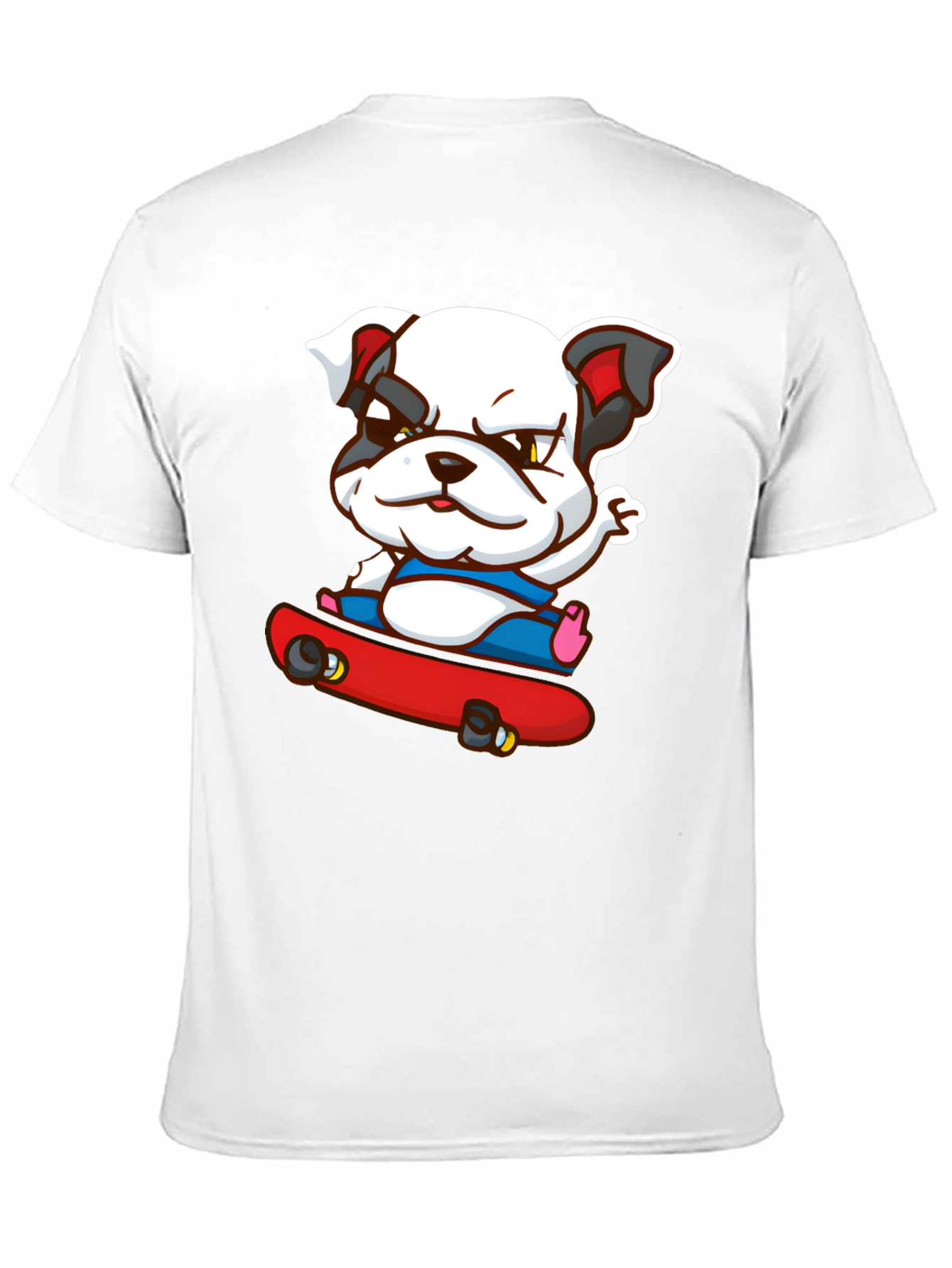Bulldog Skateboarder Graphic Tee